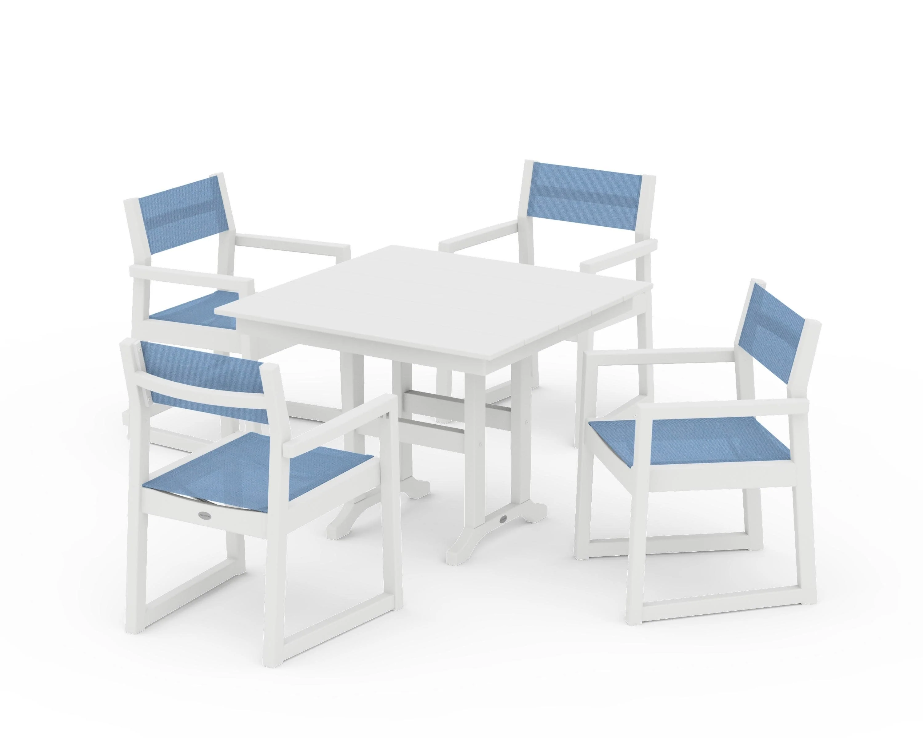 EDGE Sling Arm Chair 5-Piece Farmhouse Dining Set - Image 38