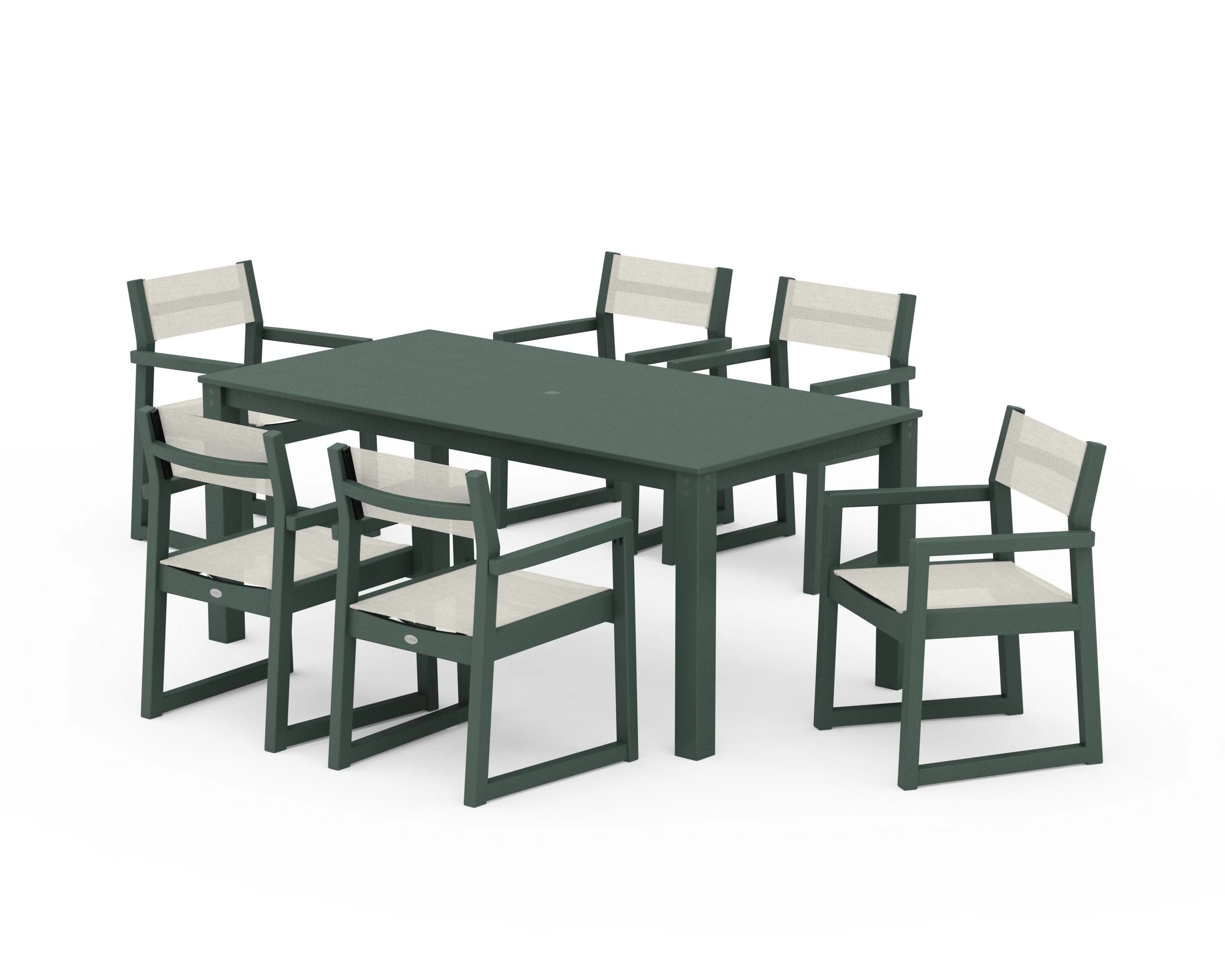 EDGE Sling Arm Chair 7-Piece Parsons Dining Set - Image 18