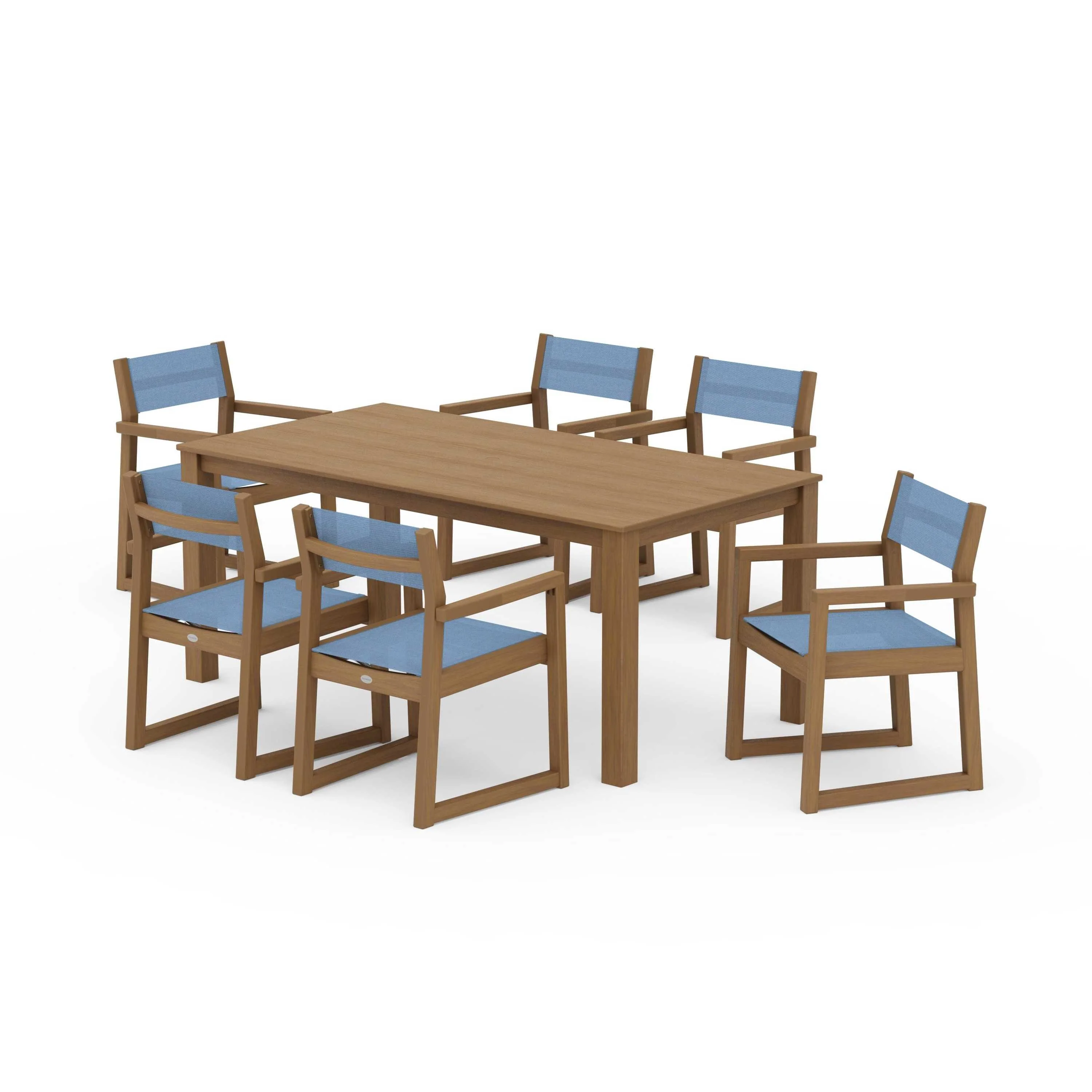 EDGE Sling Arm Chair 7-Piece Parsons Dining Set - Image 43