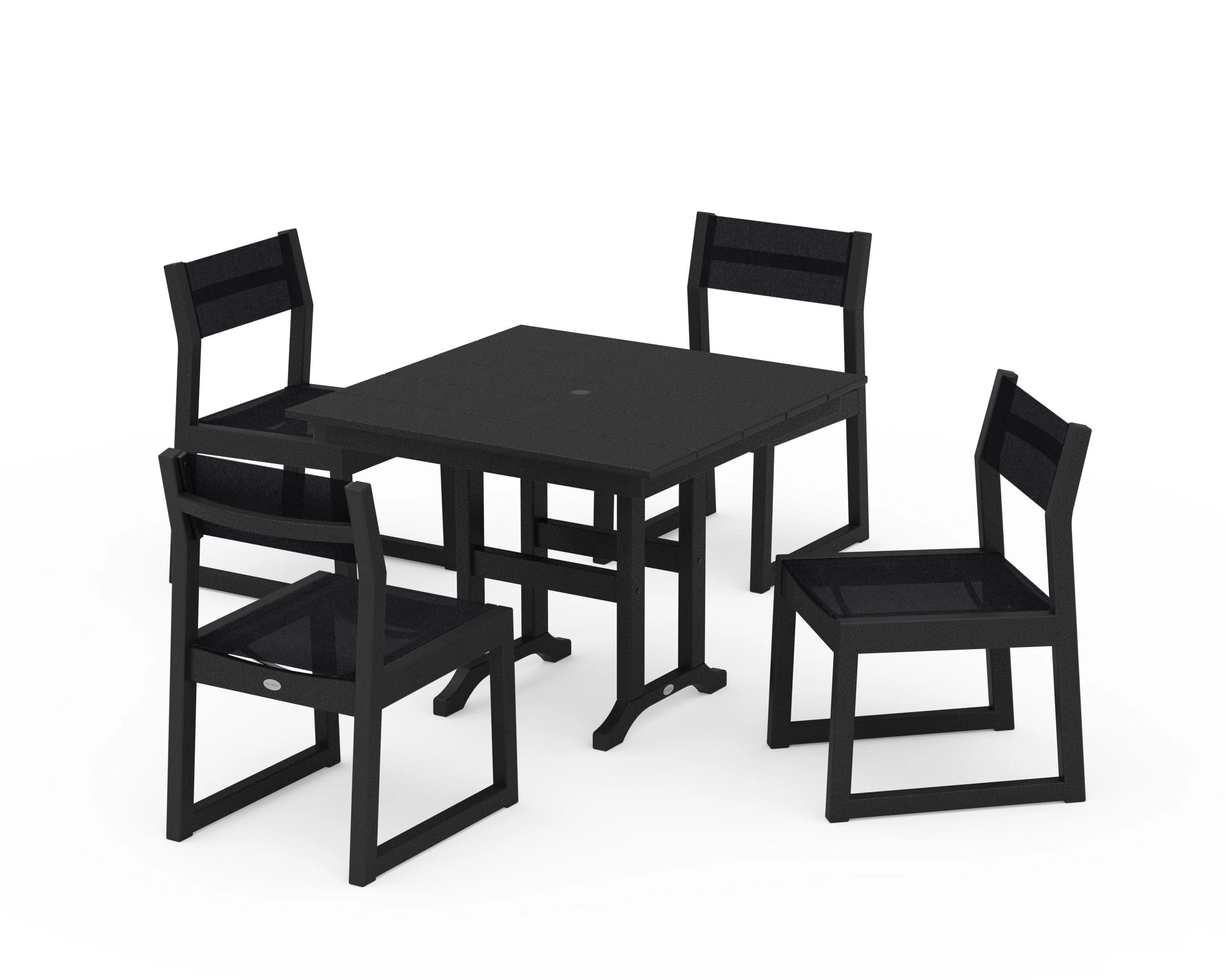 EDGE Sling Side Chair 5-Piece Farmhouse Dining Set - Image 10