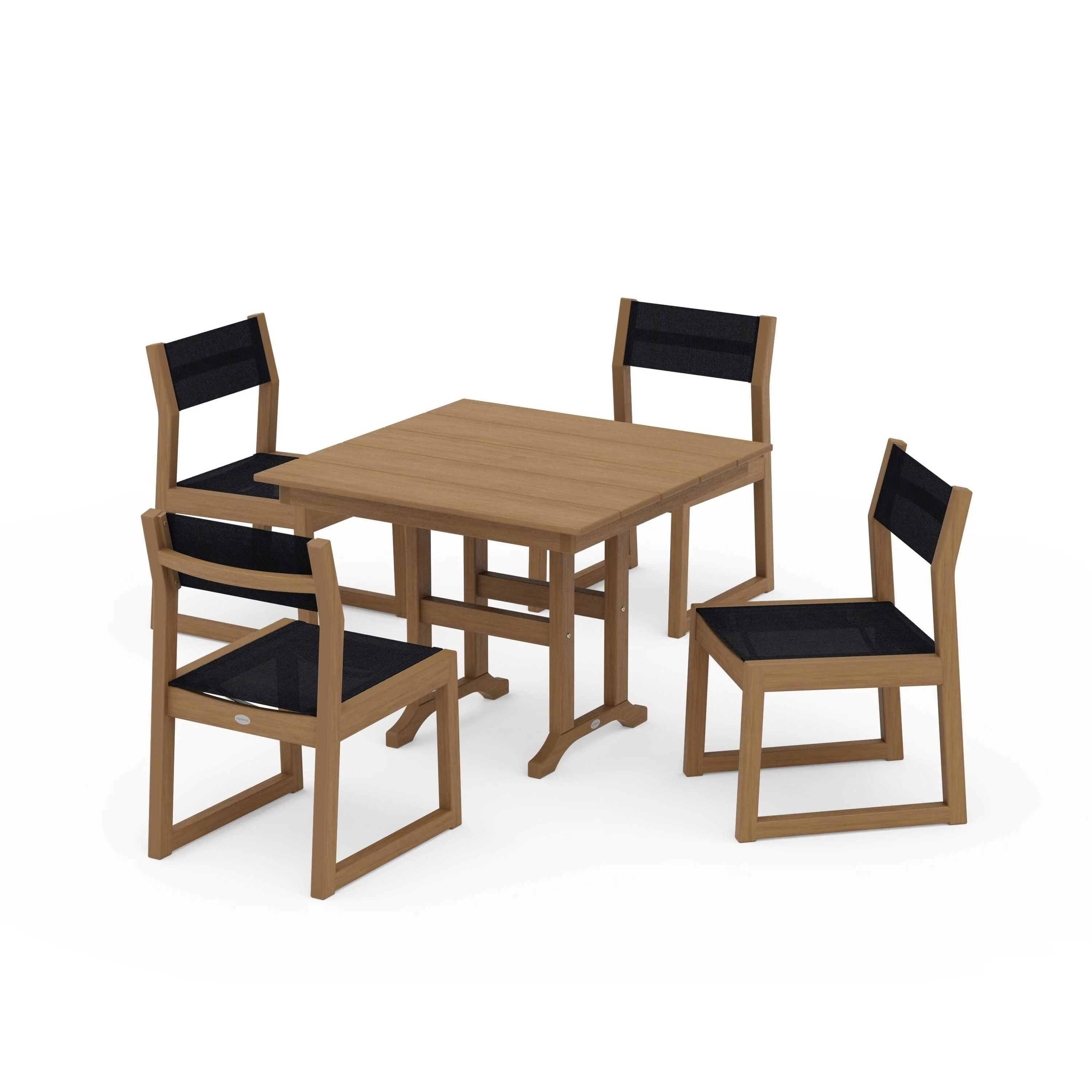 EDGE Sling Side Chair 5-Piece Farmhouse Dining Set - Image 107