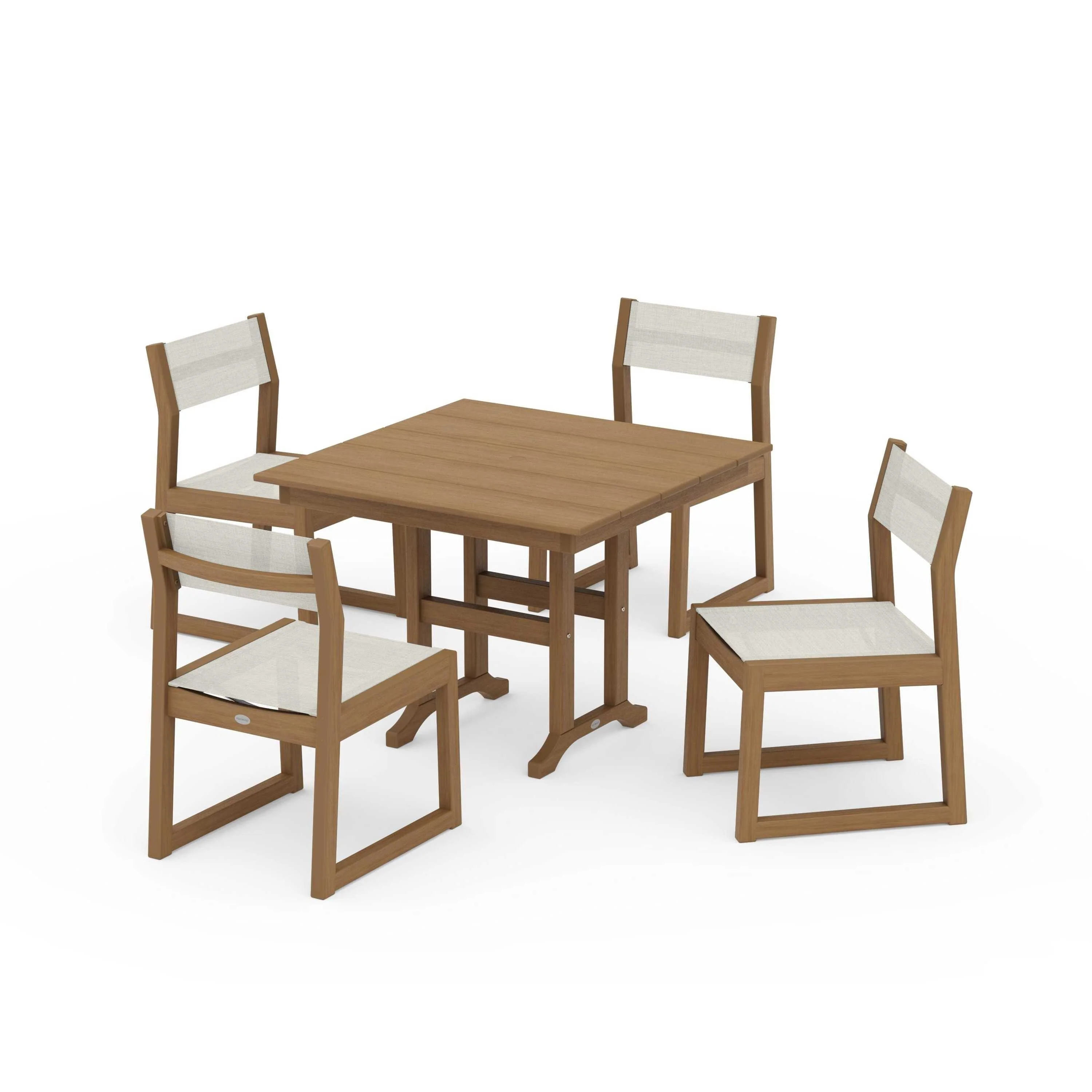 EDGE Sling Side Chair 5-Piece Farmhouse Dining Set - Image 108