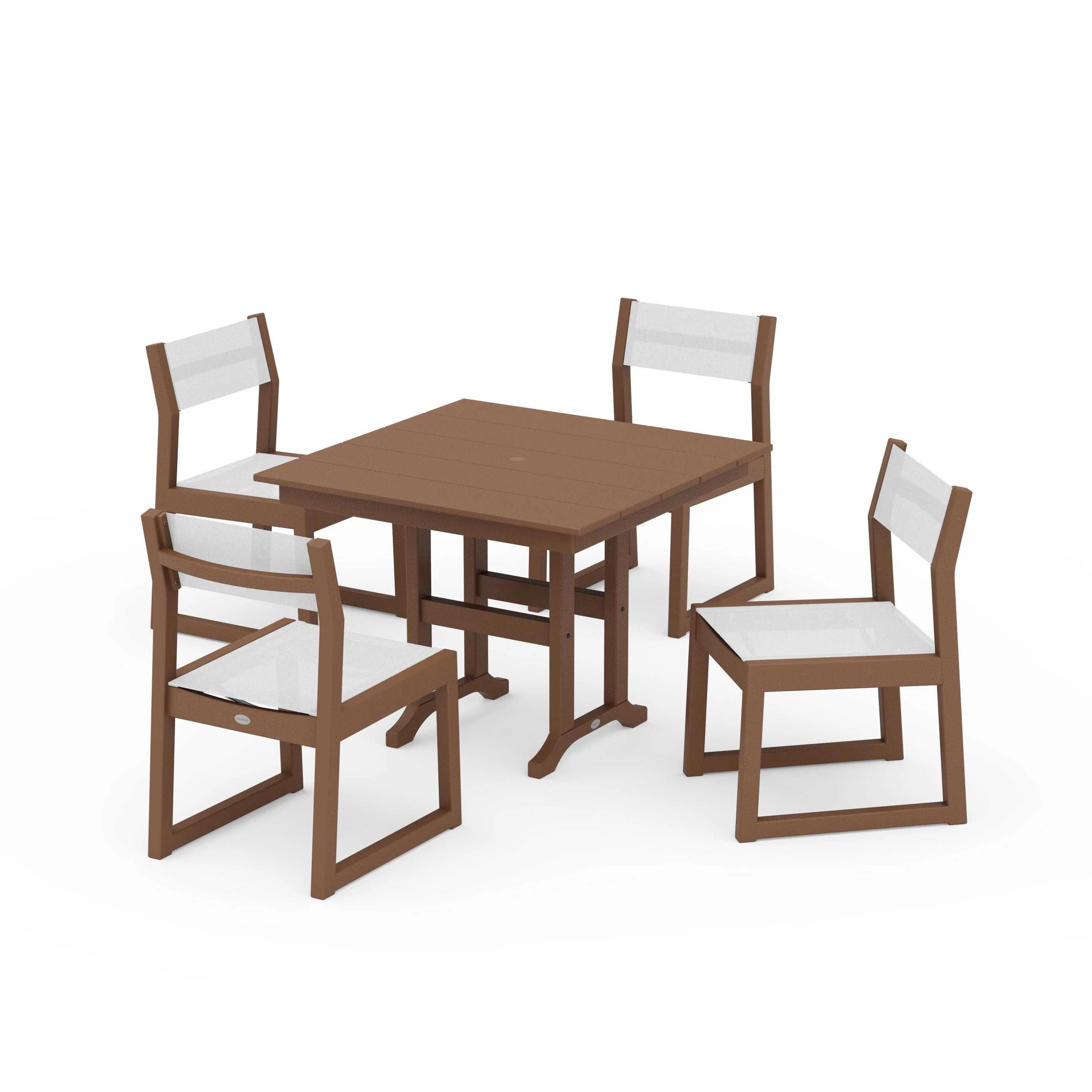 EDGE Sling Side Chair 5-Piece Farmhouse Dining Set - Image 112