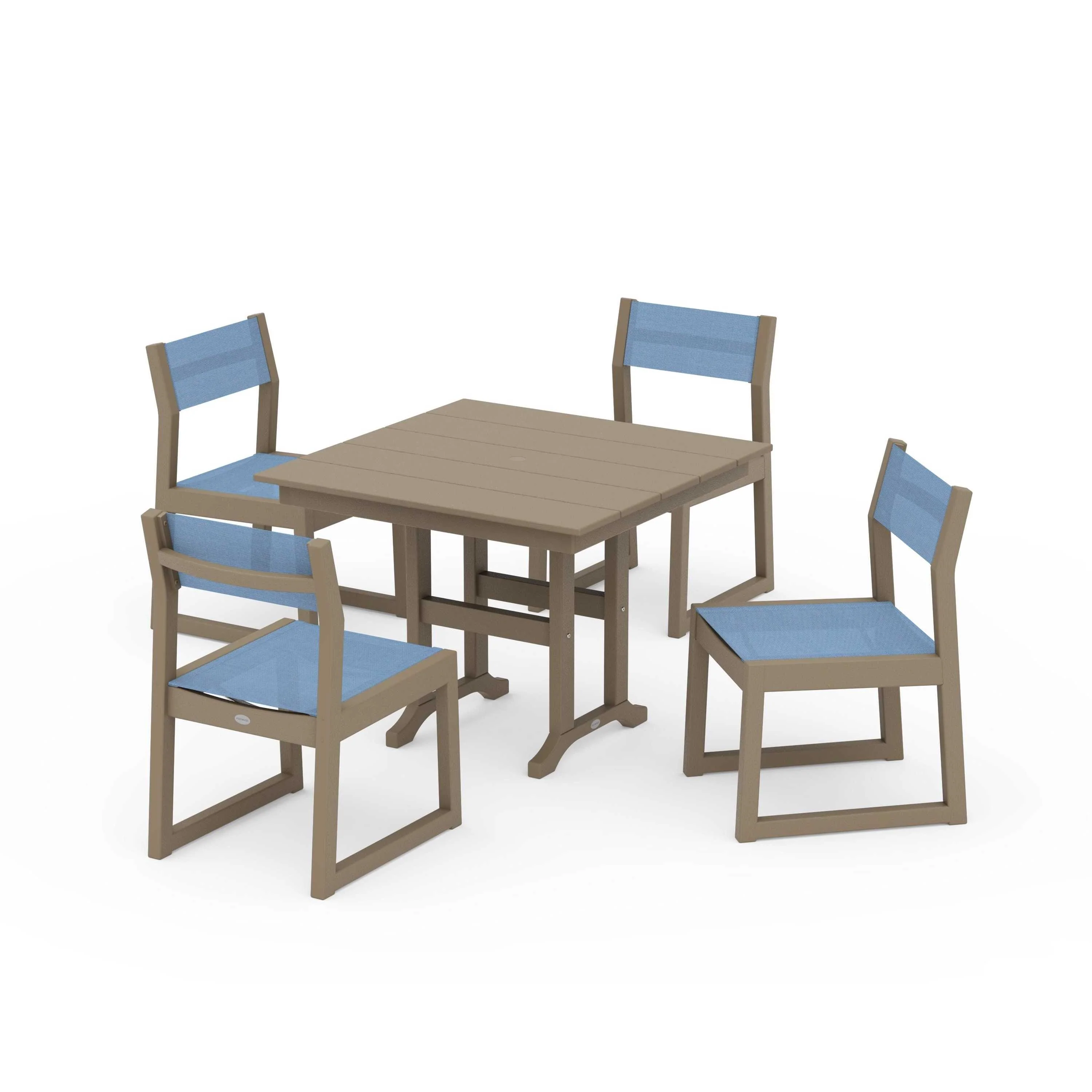EDGE Sling Side Chair 5-Piece Farmhouse Dining Set - Image 115