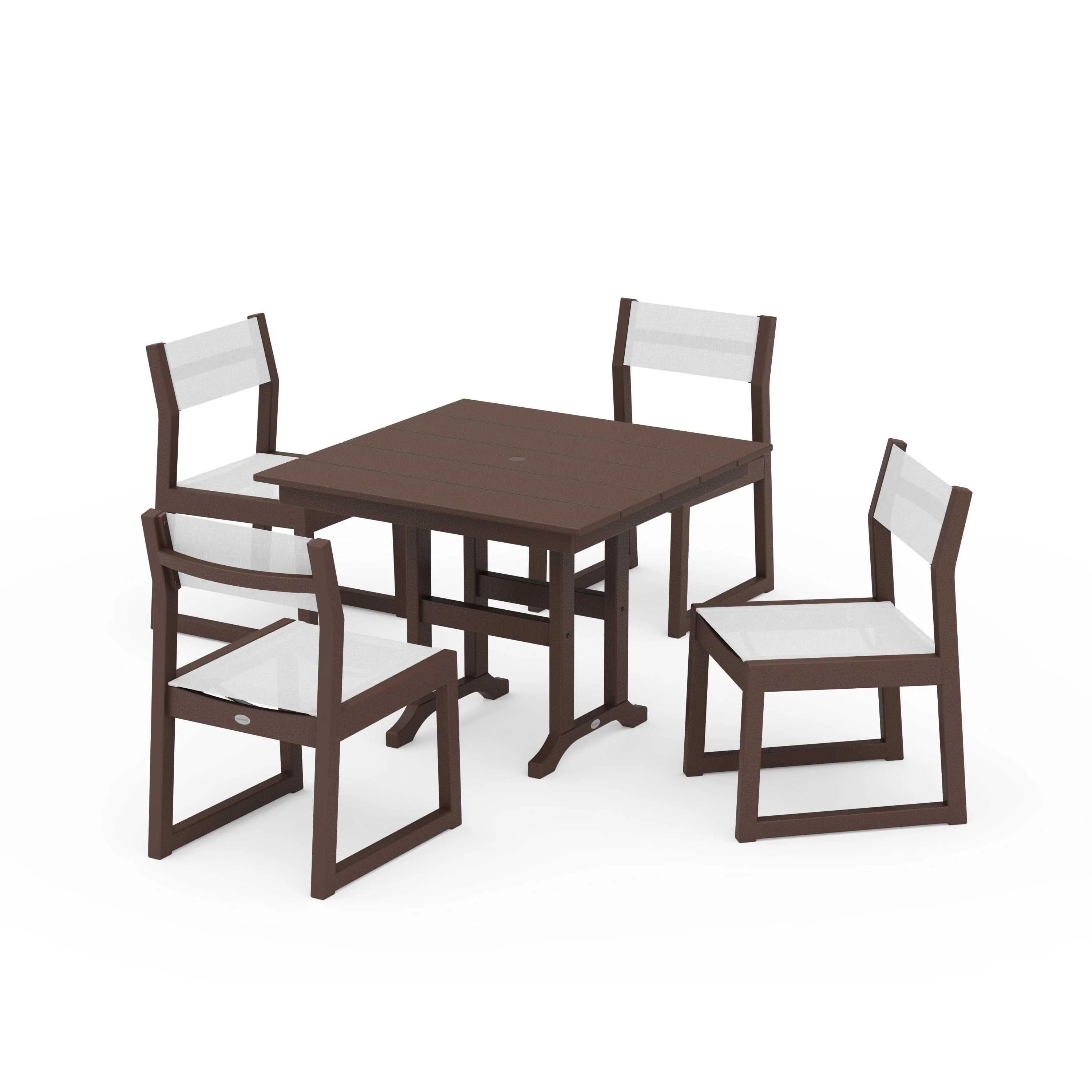 EDGE Sling Side Chair 5-Piece Farmhouse Dining Set - Image 117