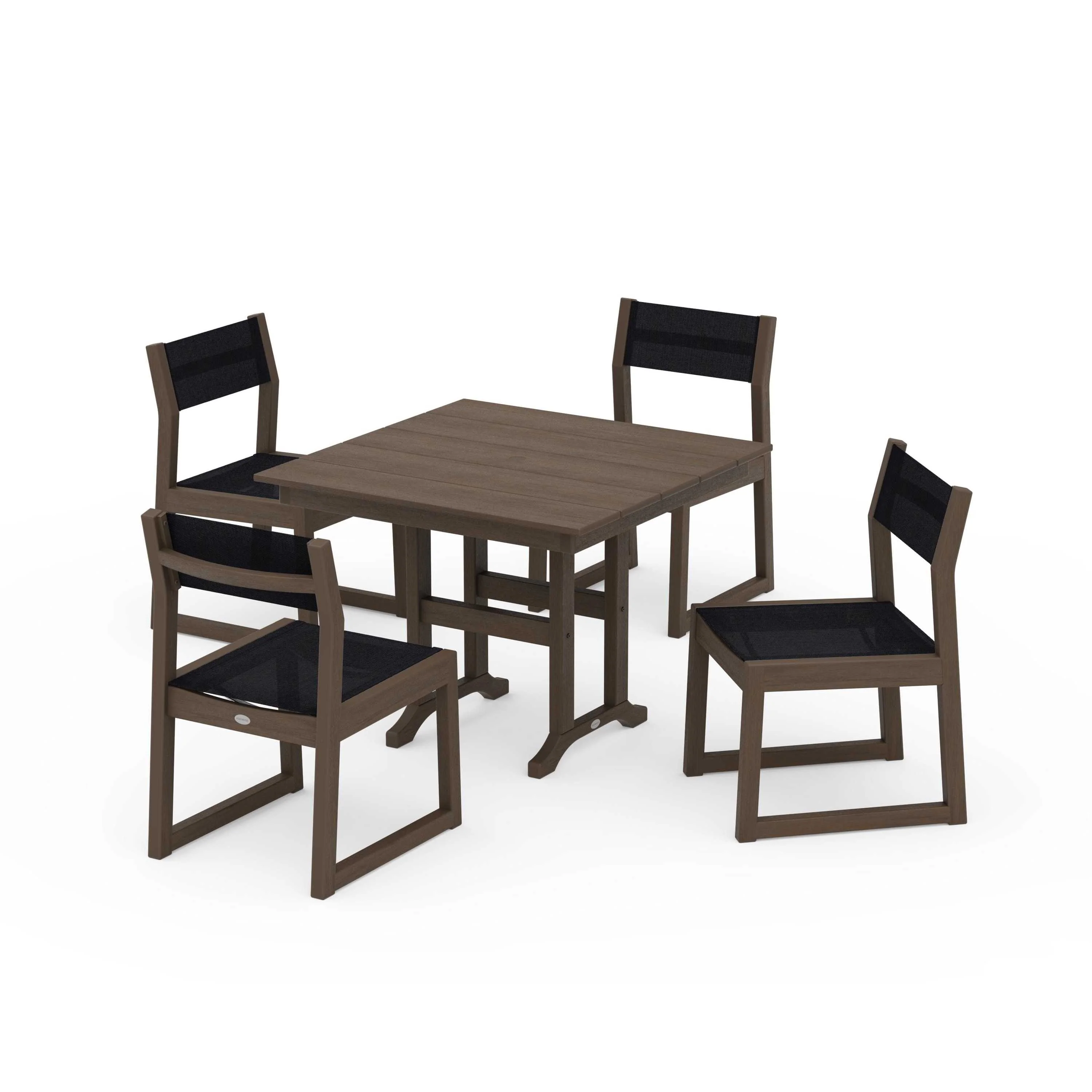 EDGE Sling Side Chair 5-Piece Farmhouse Dining Set - Image 118