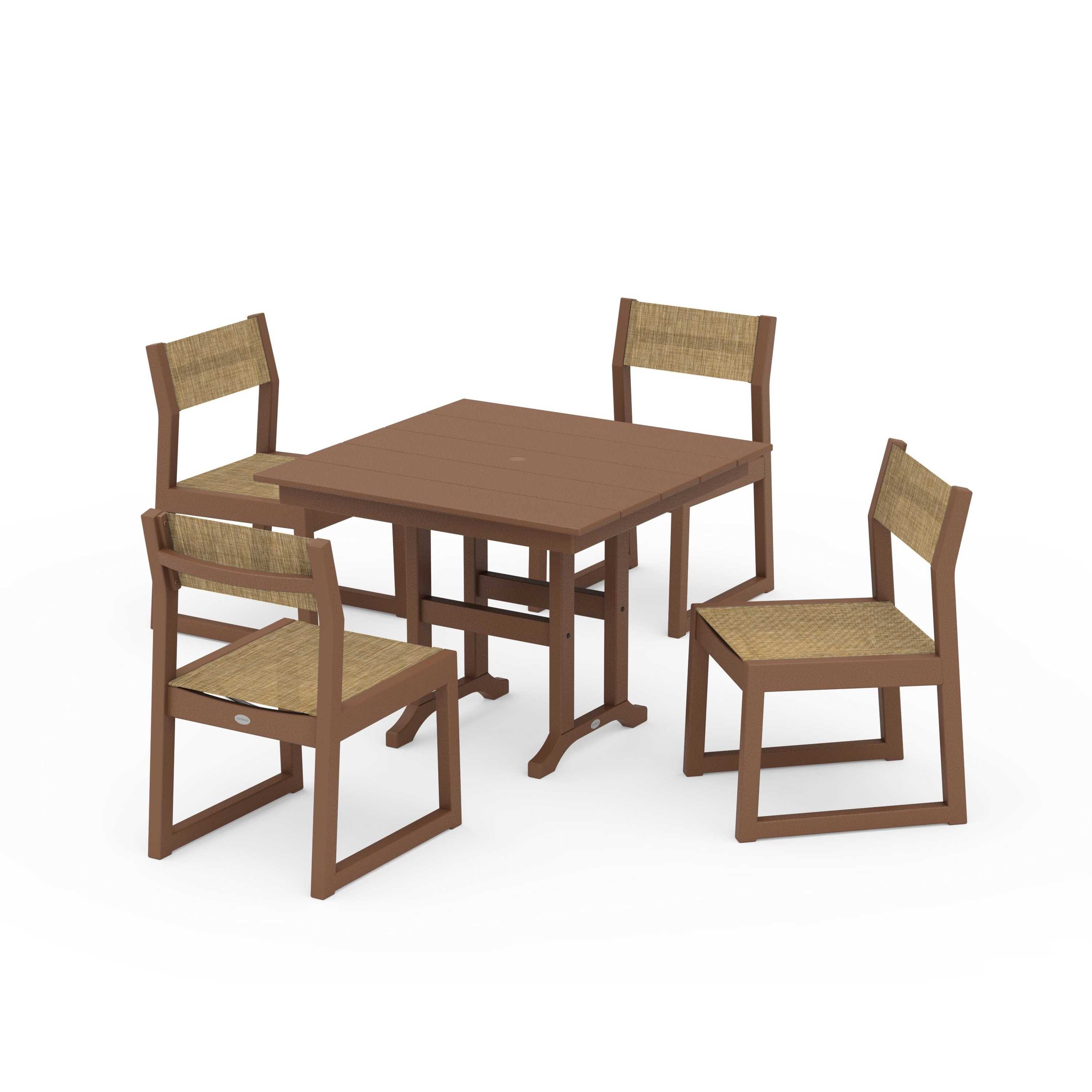 EDGE Sling Side Chair 5-Piece Farmhouse Dining Set - Image 126