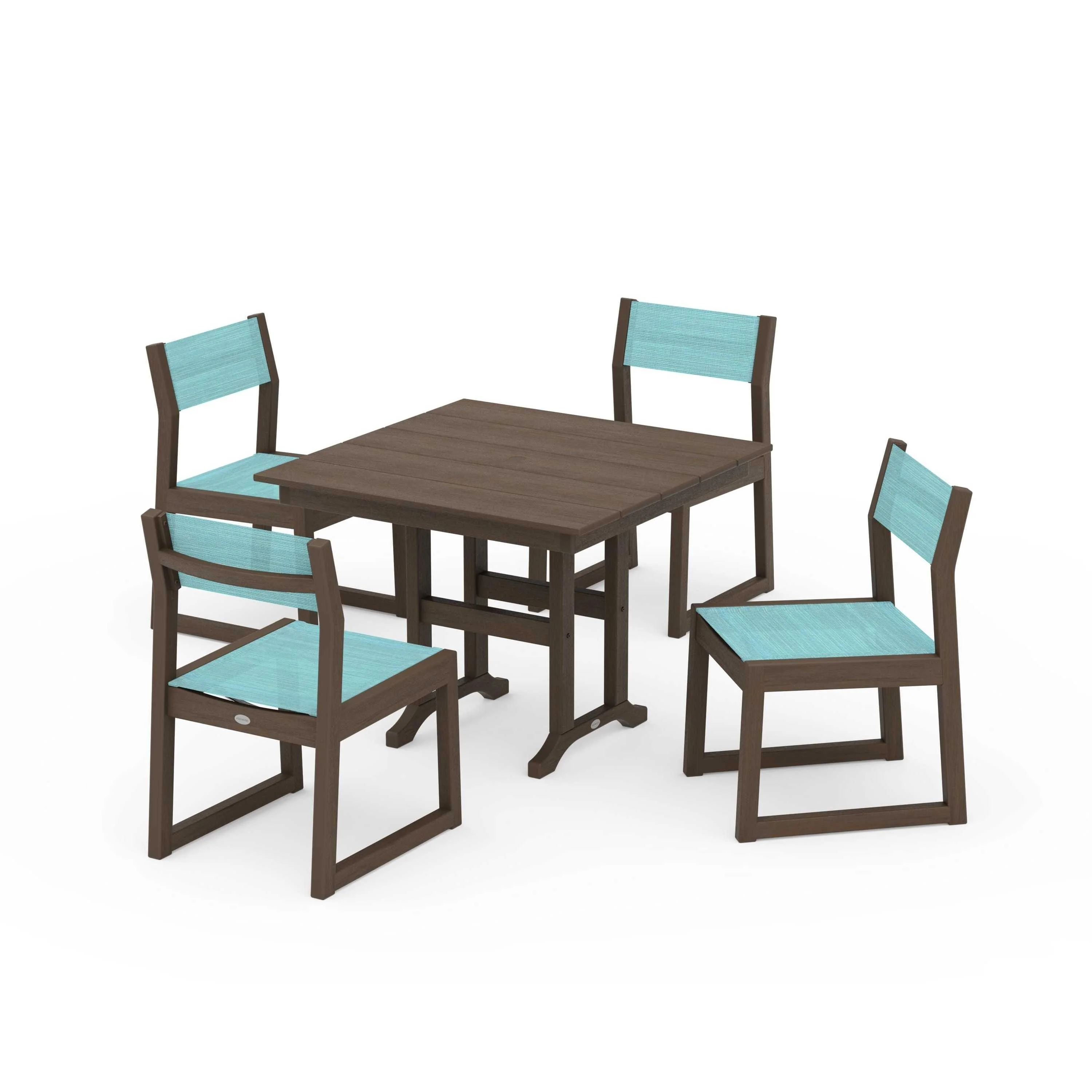 EDGE Sling Side Chair 5-Piece Farmhouse Dining Set - Image 128