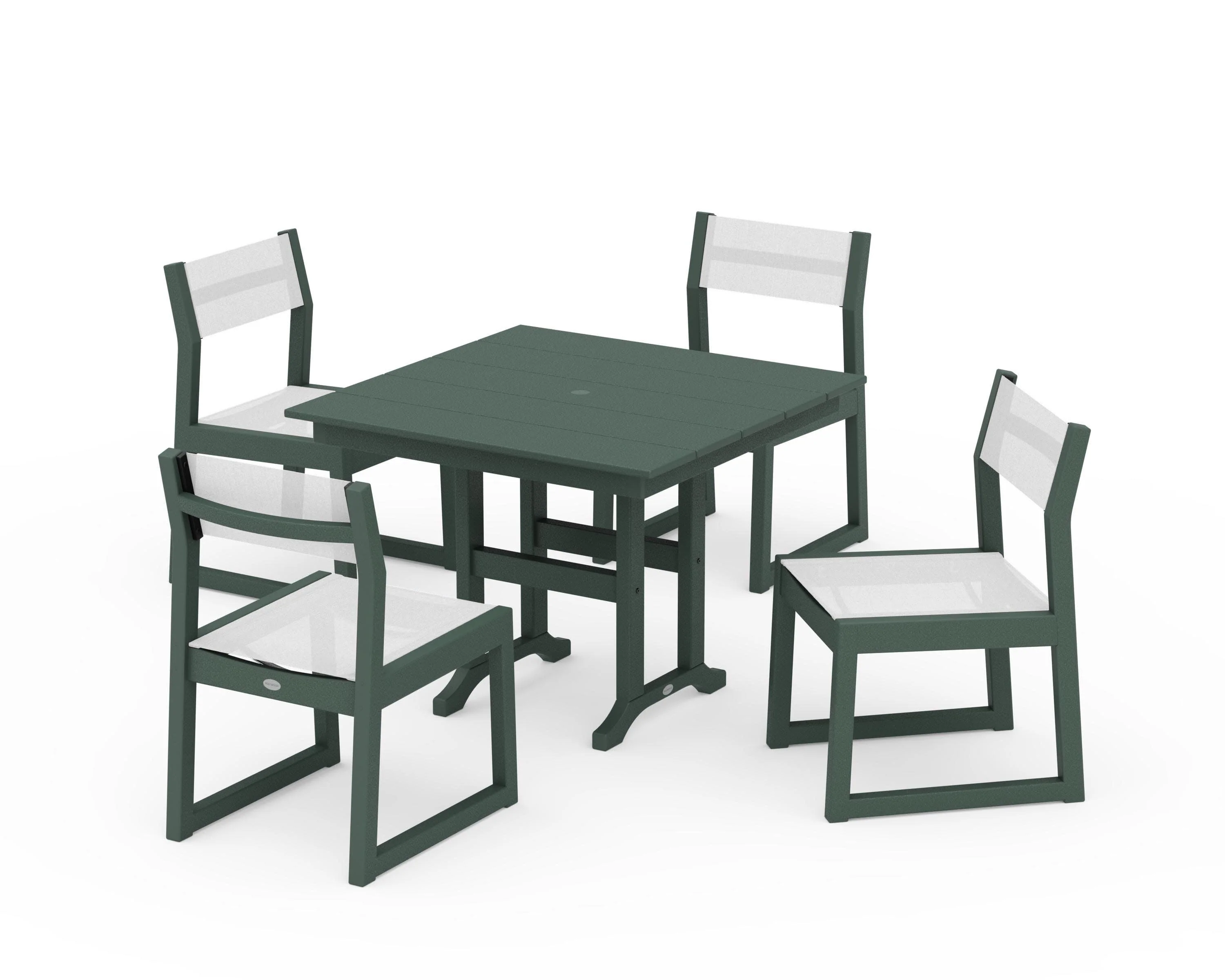 EDGE Sling Side Chair 5-Piece Farmhouse Dining Set - Image 13