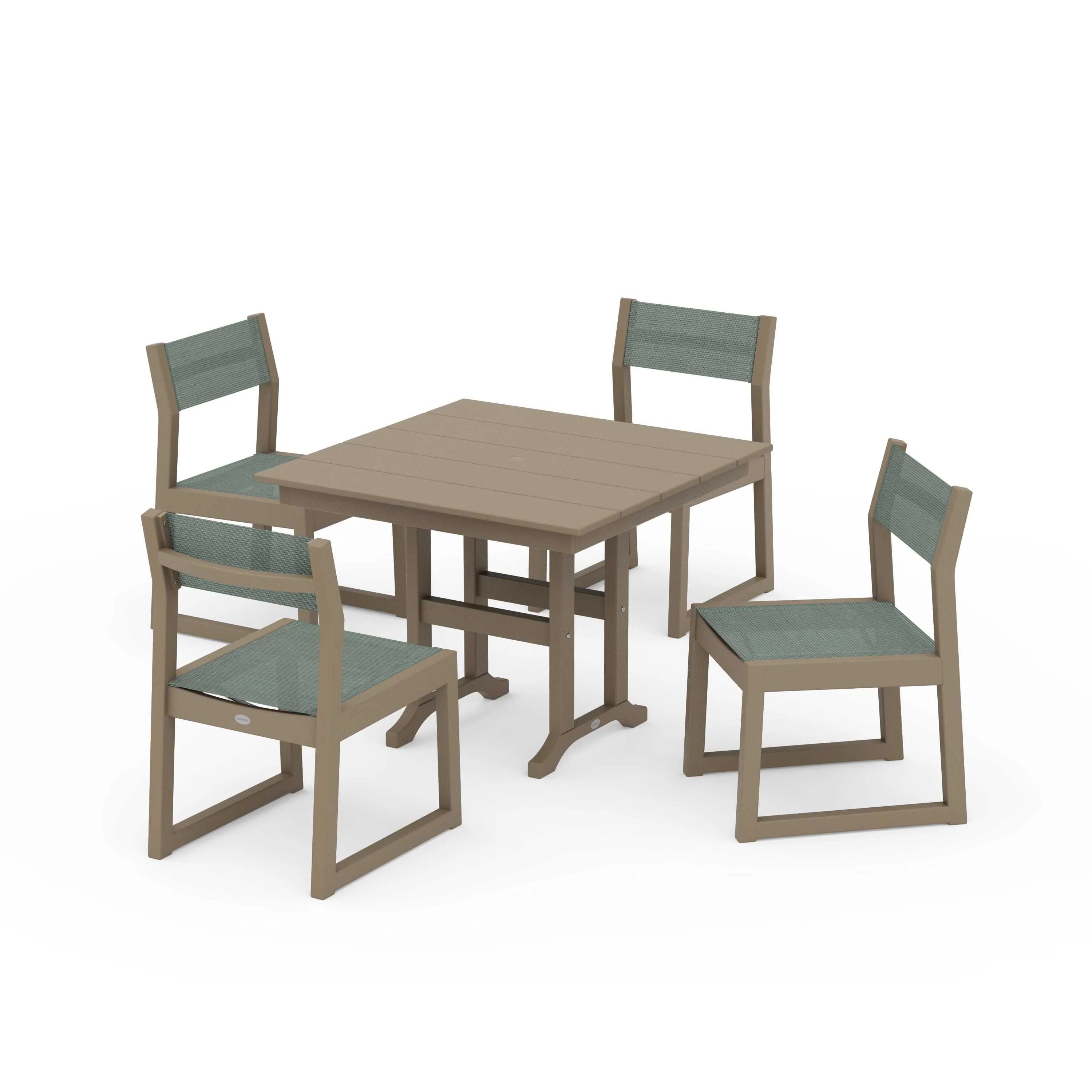 EDGE Sling Side Chair 5-Piece Farmhouse Dining Set - Image 135