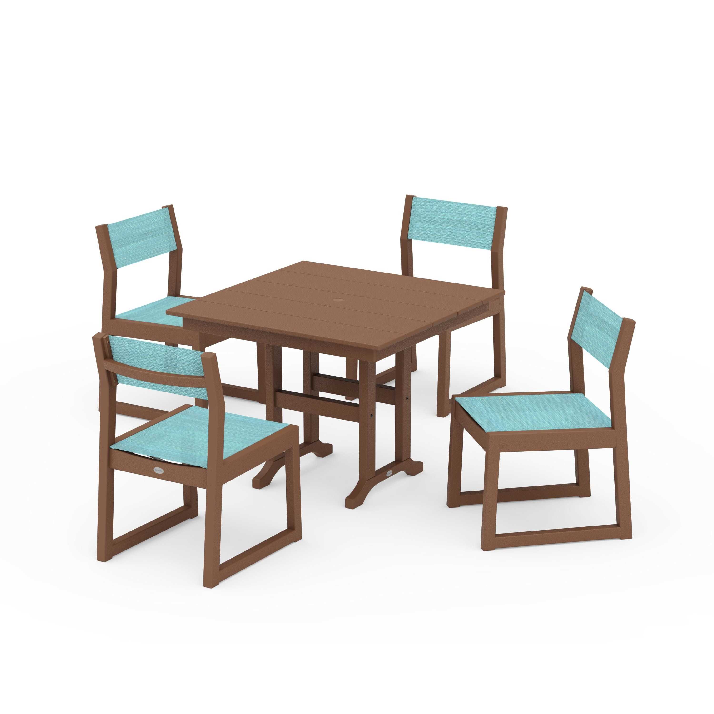 EDGE Sling Side Chair 5-Piece Farmhouse Dining Set - Image 137
