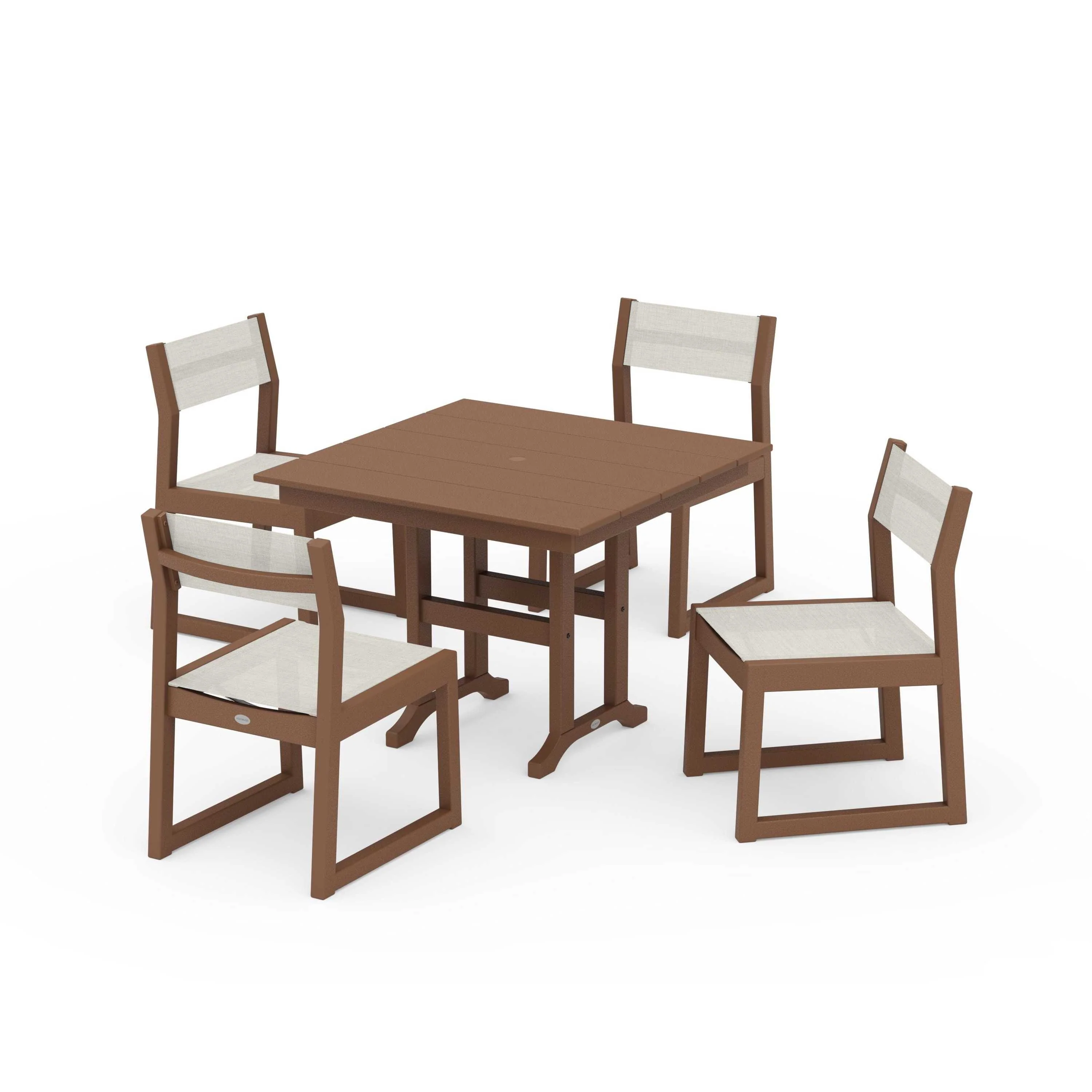 EDGE Sling Side Chair 5-Piece Farmhouse Dining Set - Image 138