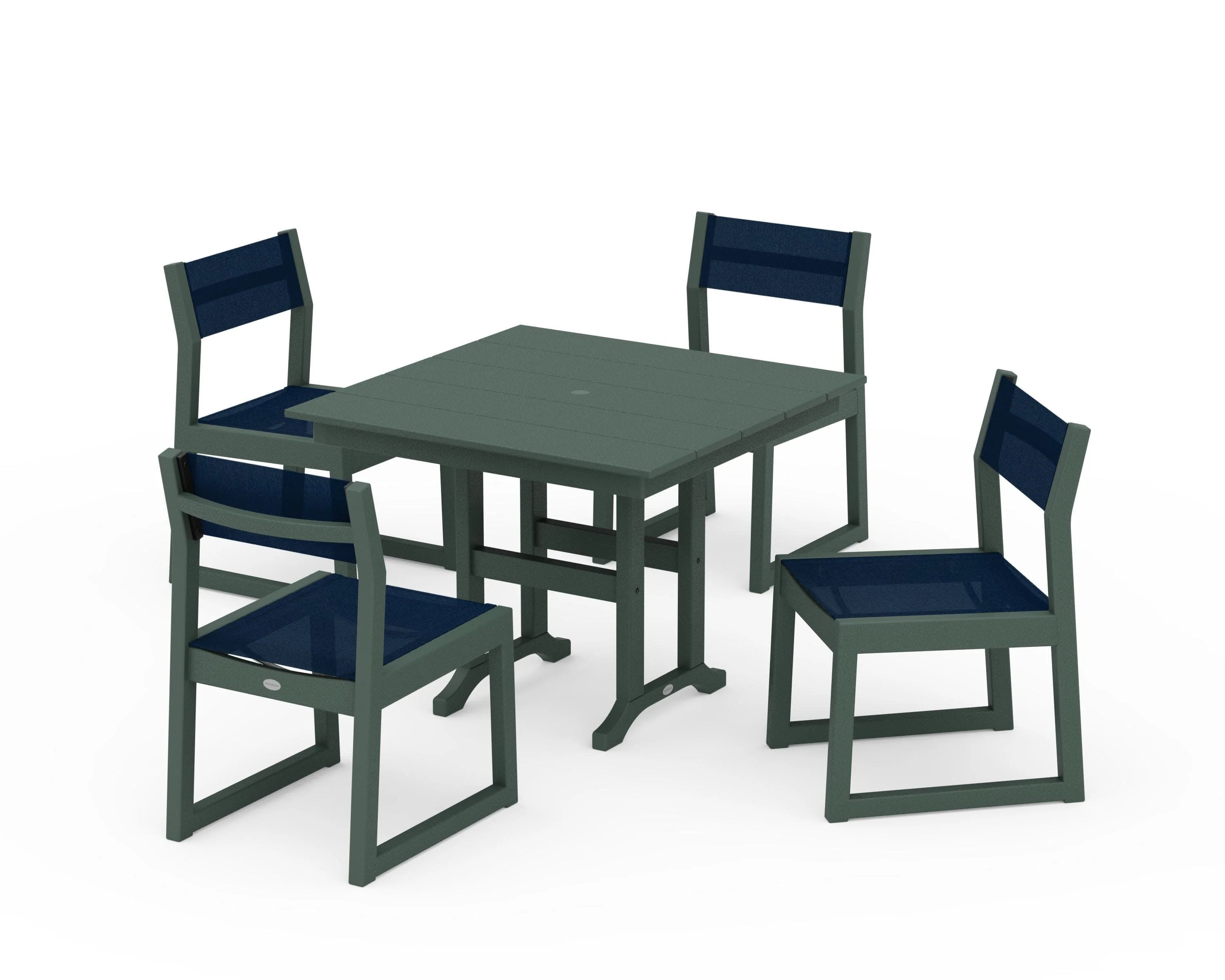 EDGE Sling Side Chair 5-Piece Farmhouse Dining Set - Image 14