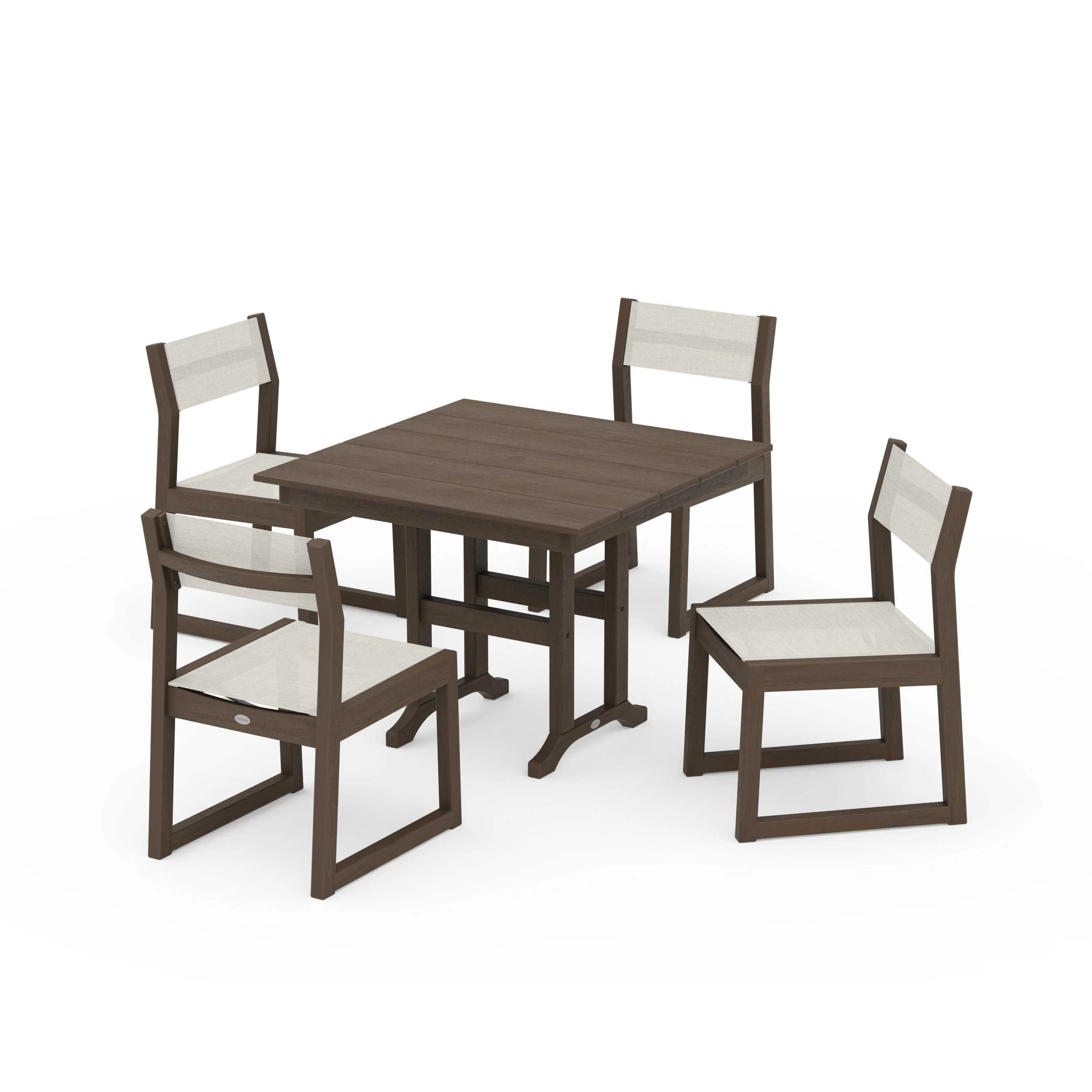 EDGE Sling Side Chair 5-Piece Farmhouse Dining Set - Image 142