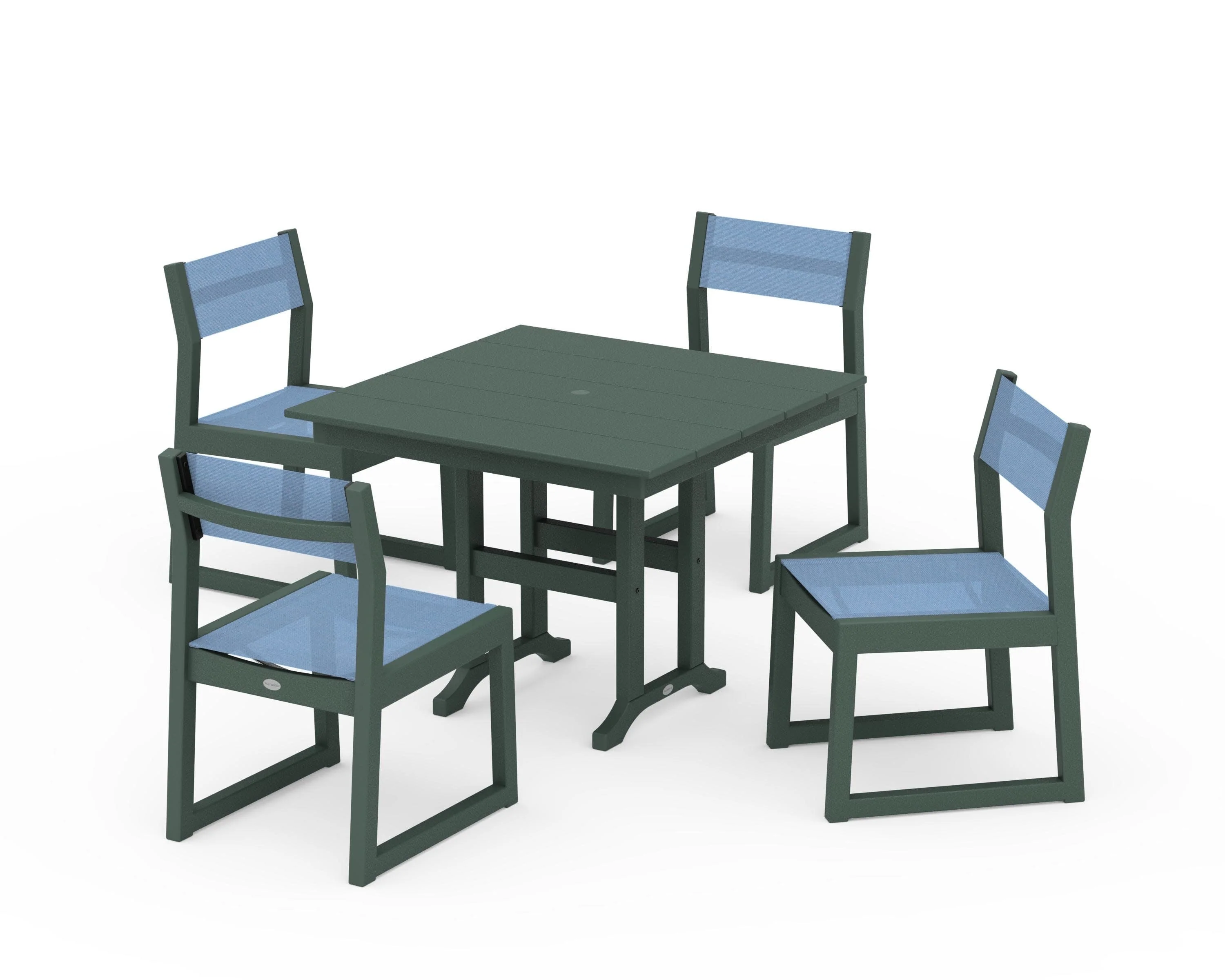 EDGE Sling Side Chair 5-Piece Farmhouse Dining Set - Image 16