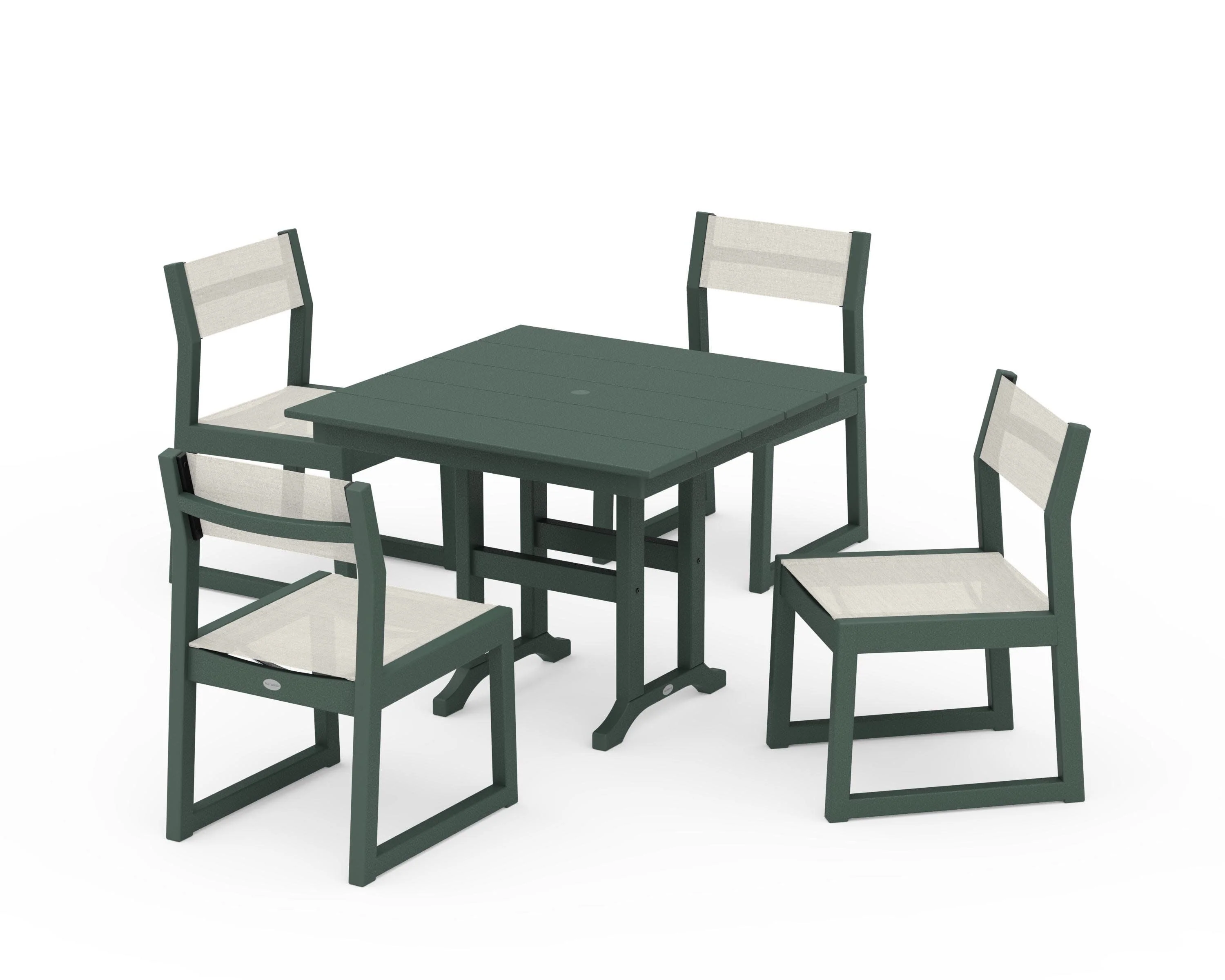 EDGE Sling Side Chair 5-Piece Farmhouse Dining Set - Image 18