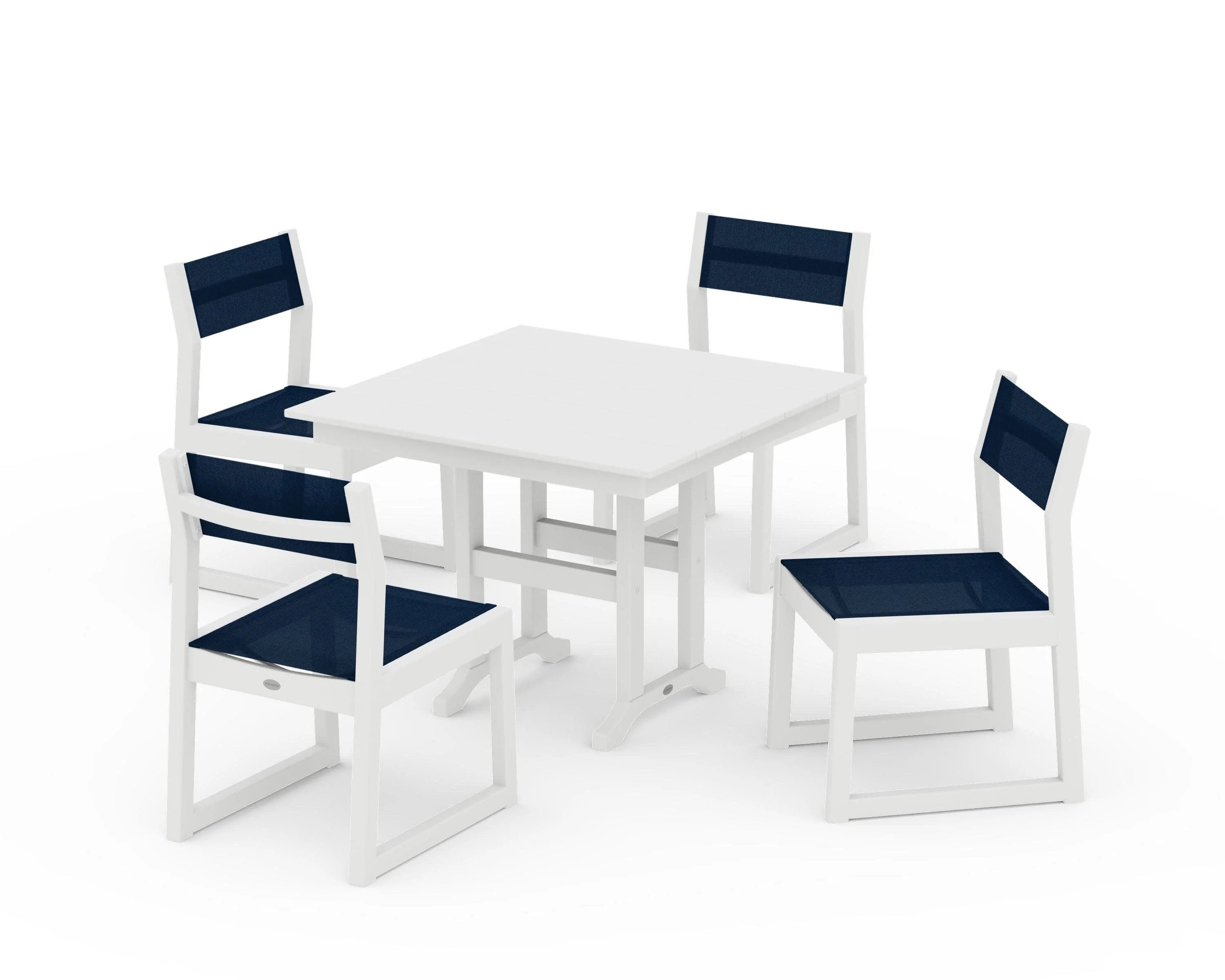 EDGE Sling Side Chair 5-Piece Farmhouse Dining Set - Image 24
