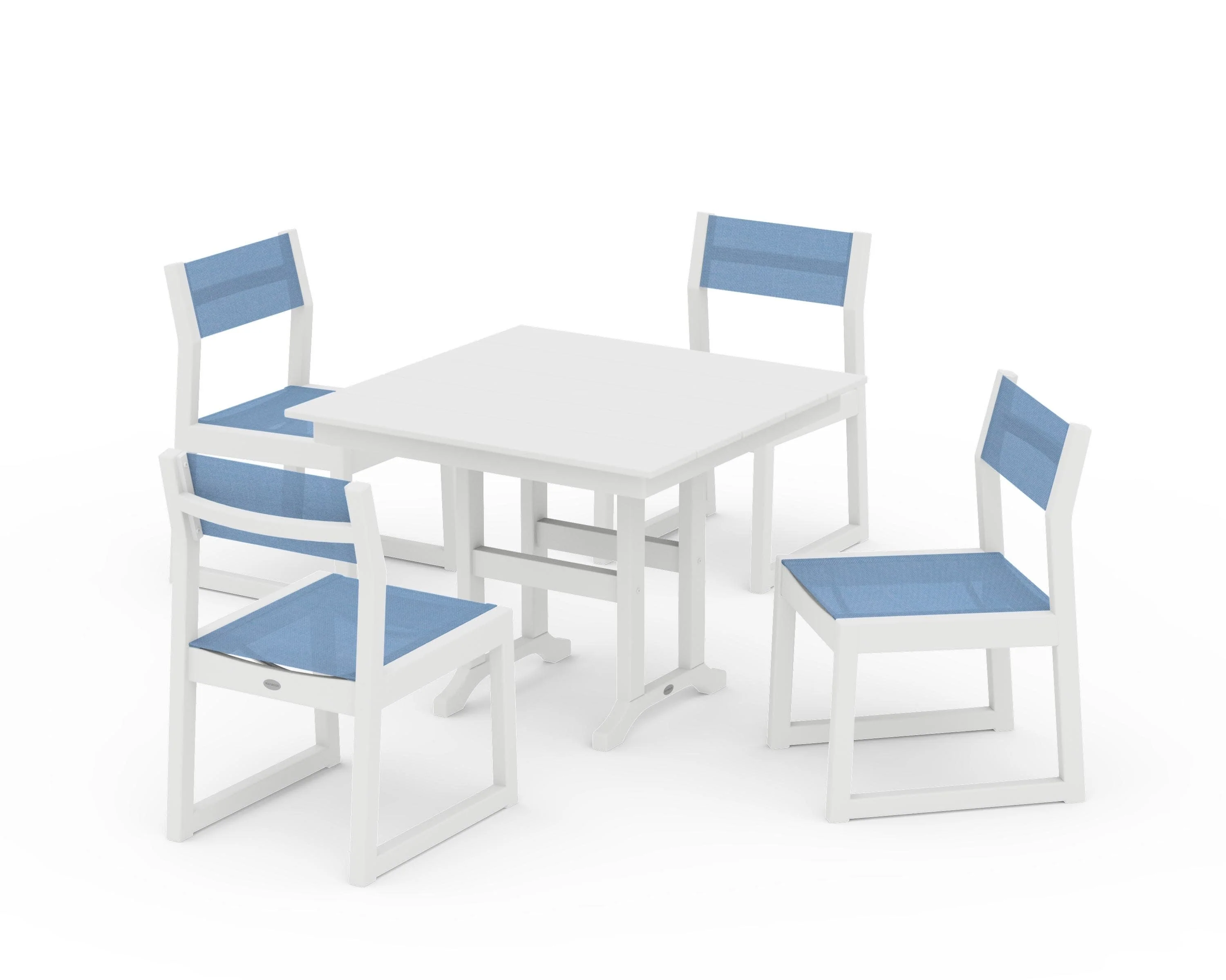 EDGE Sling Side Chair 5-Piece Farmhouse Dining Set - Image 26