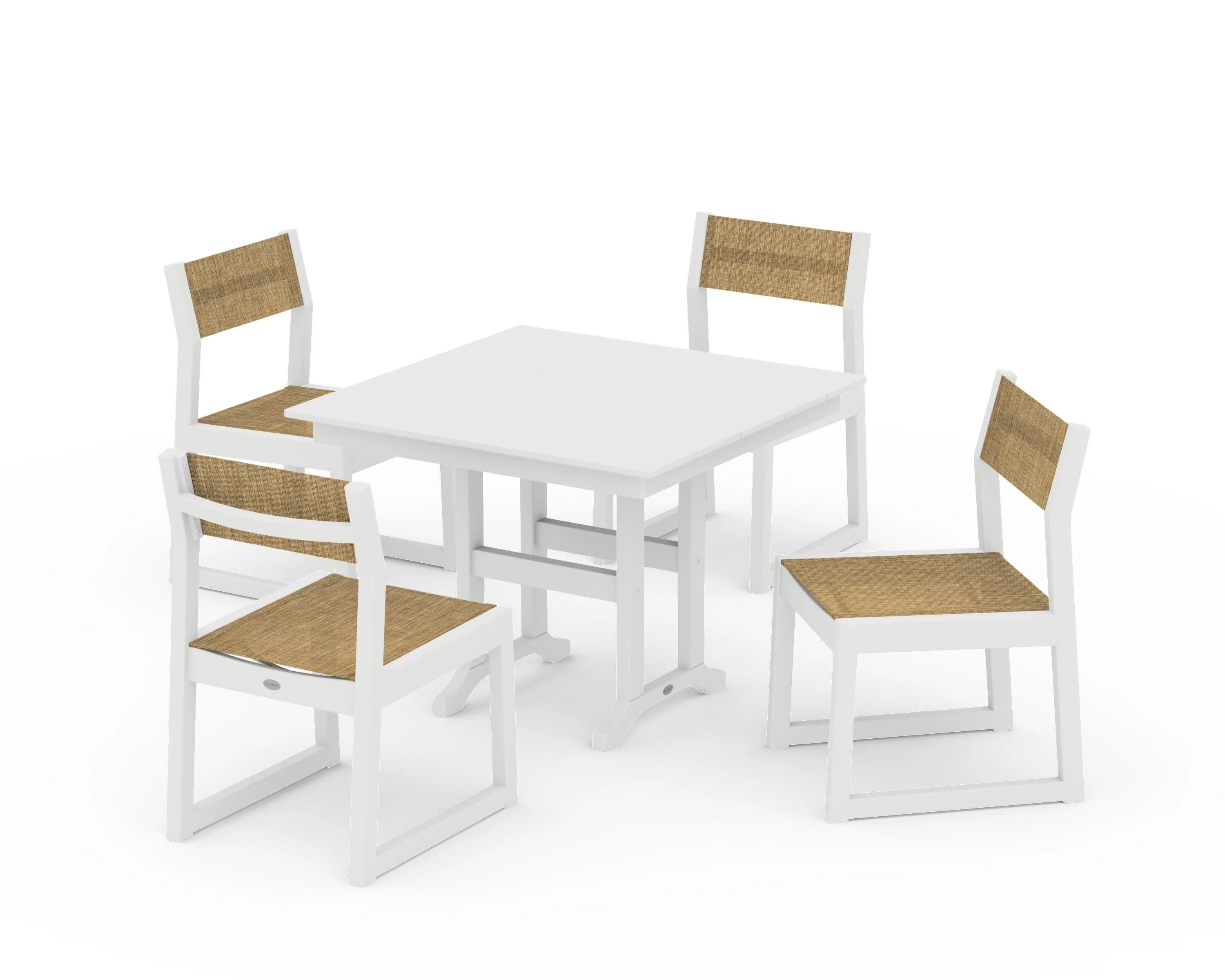 EDGE Sling Side Chair 5-Piece Farmhouse Dining Set - Image 27
