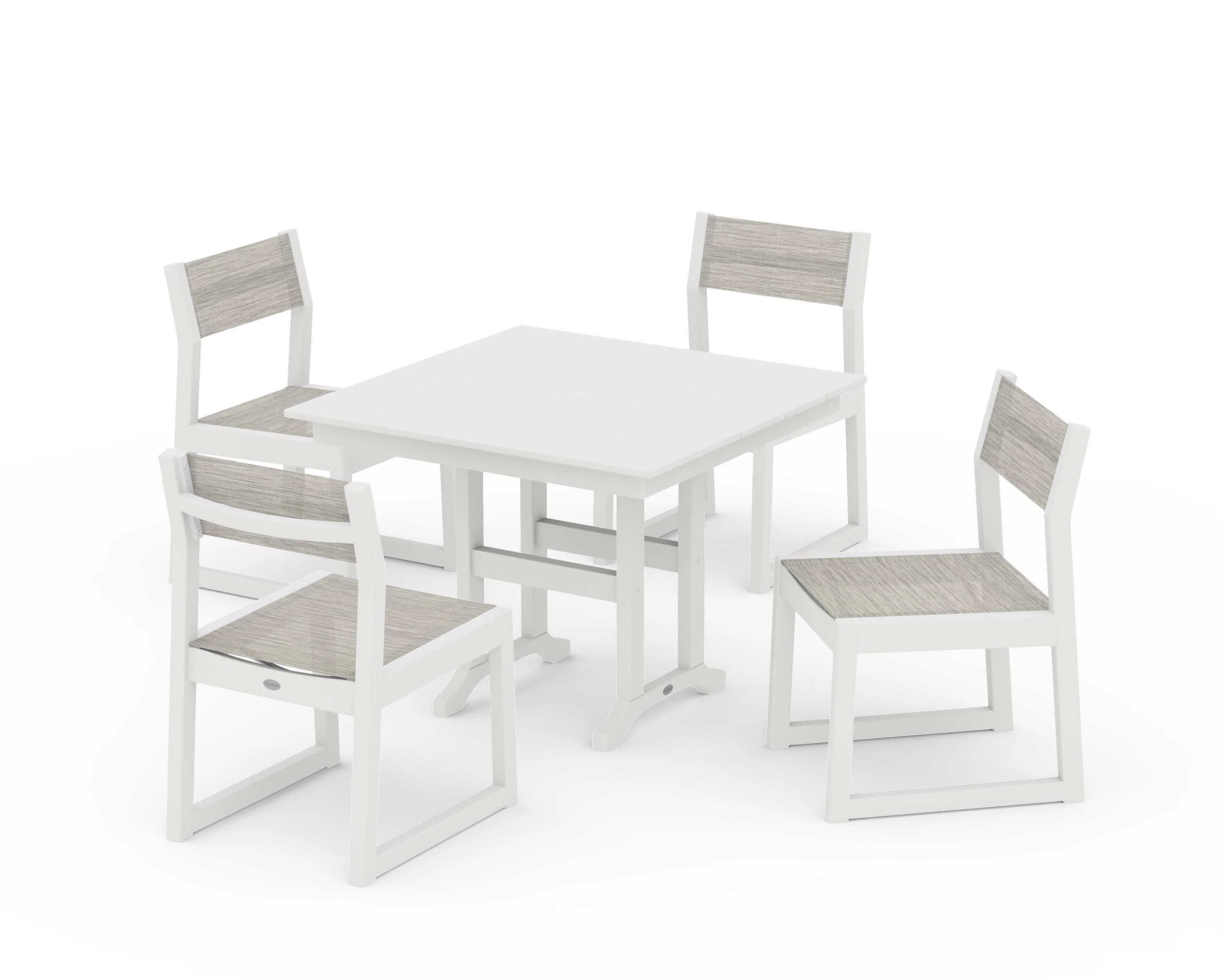 EDGE Sling Side Chair 5-Piece Farmhouse Dining Set - Image 28