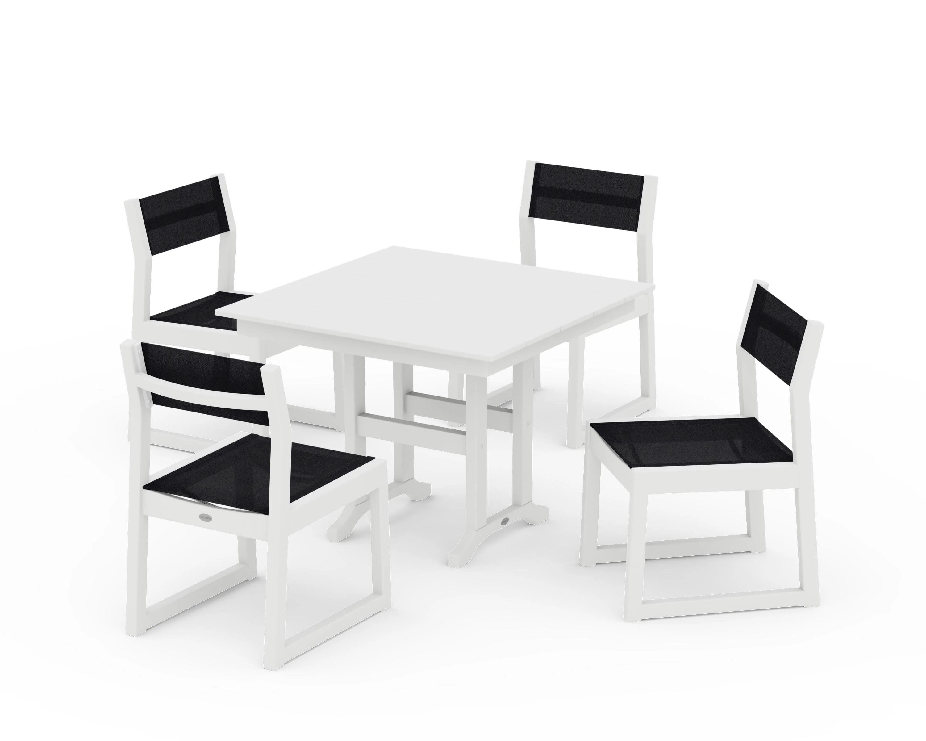 EDGE Sling Side Chair 5-Piece Farmhouse Dining Set - Image 30
