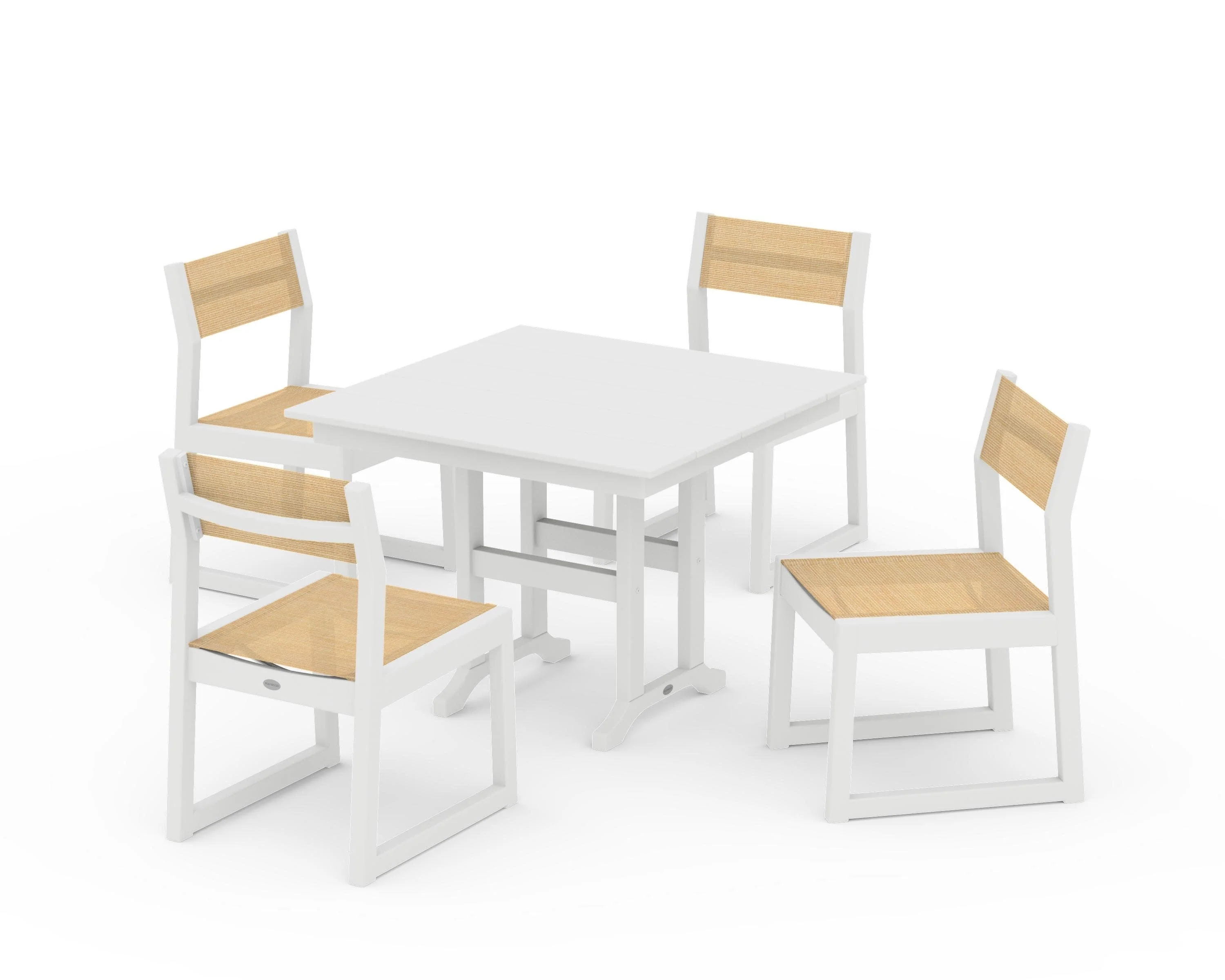 EDGE Sling Side Chair 5-Piece Farmhouse Dining Set - Image 31