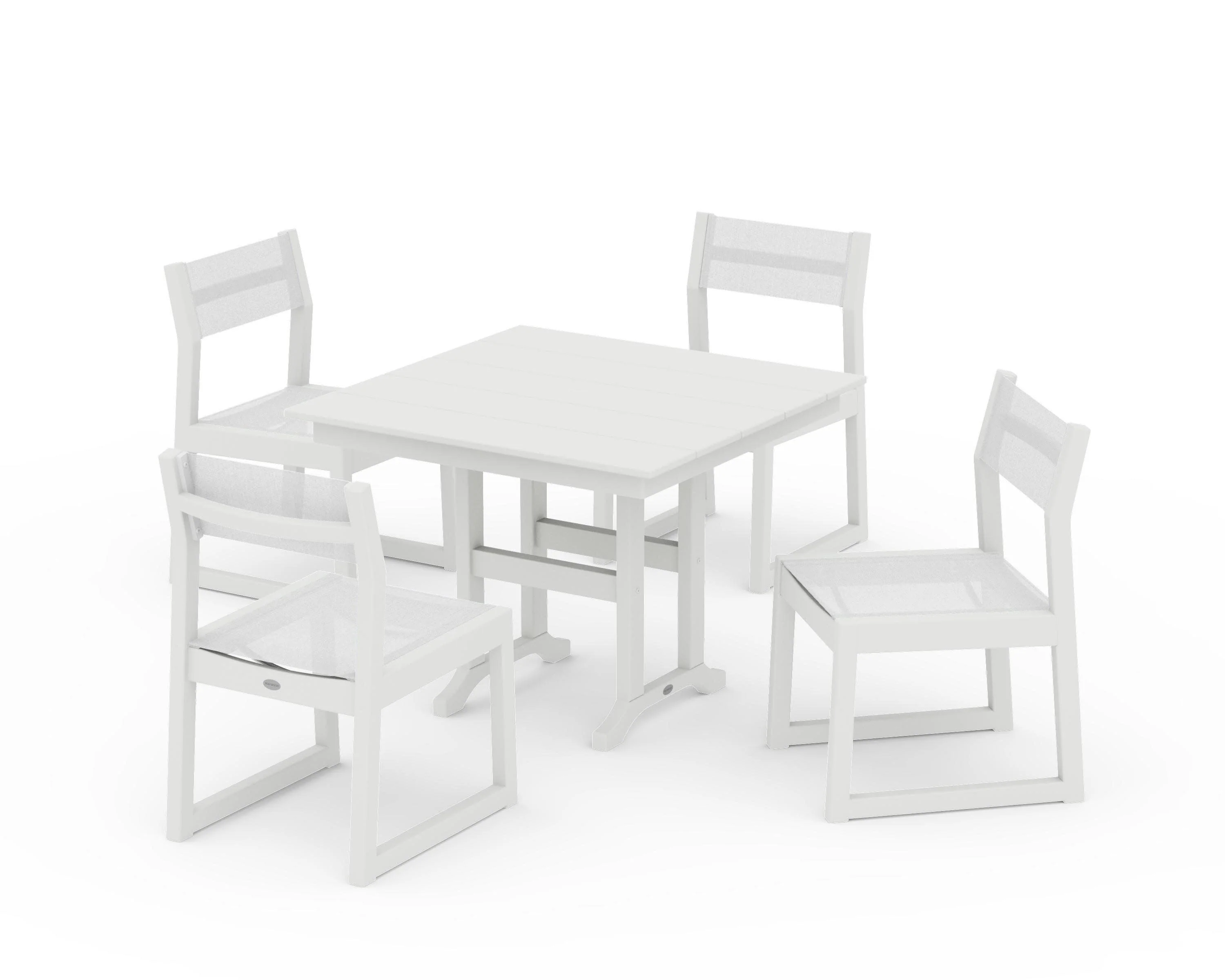 EDGE Sling Side Chair 5-Piece Farmhouse Dining Set - Image 33