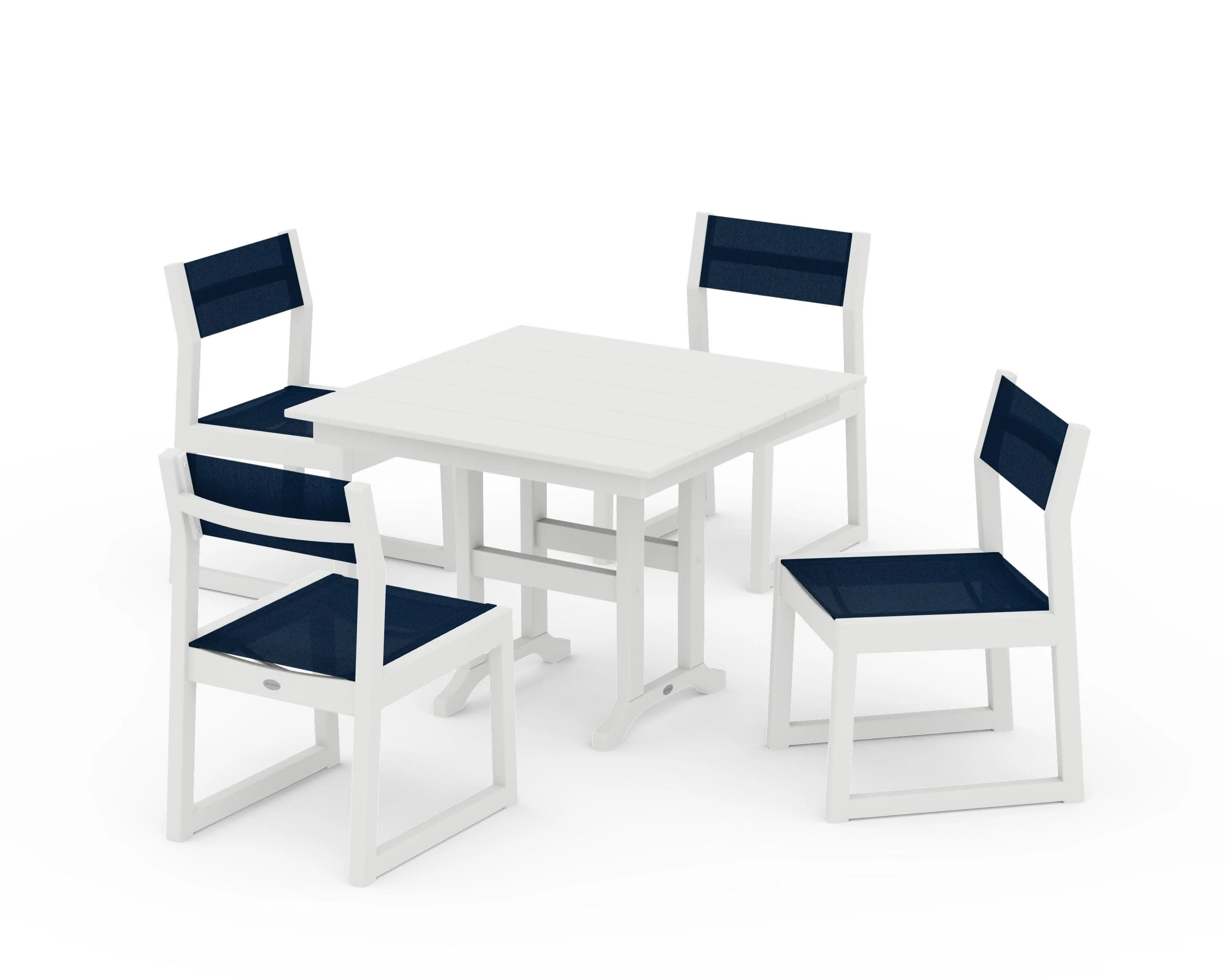 EDGE Sling Side Chair 5-Piece Farmhouse Dining Set - Image 34