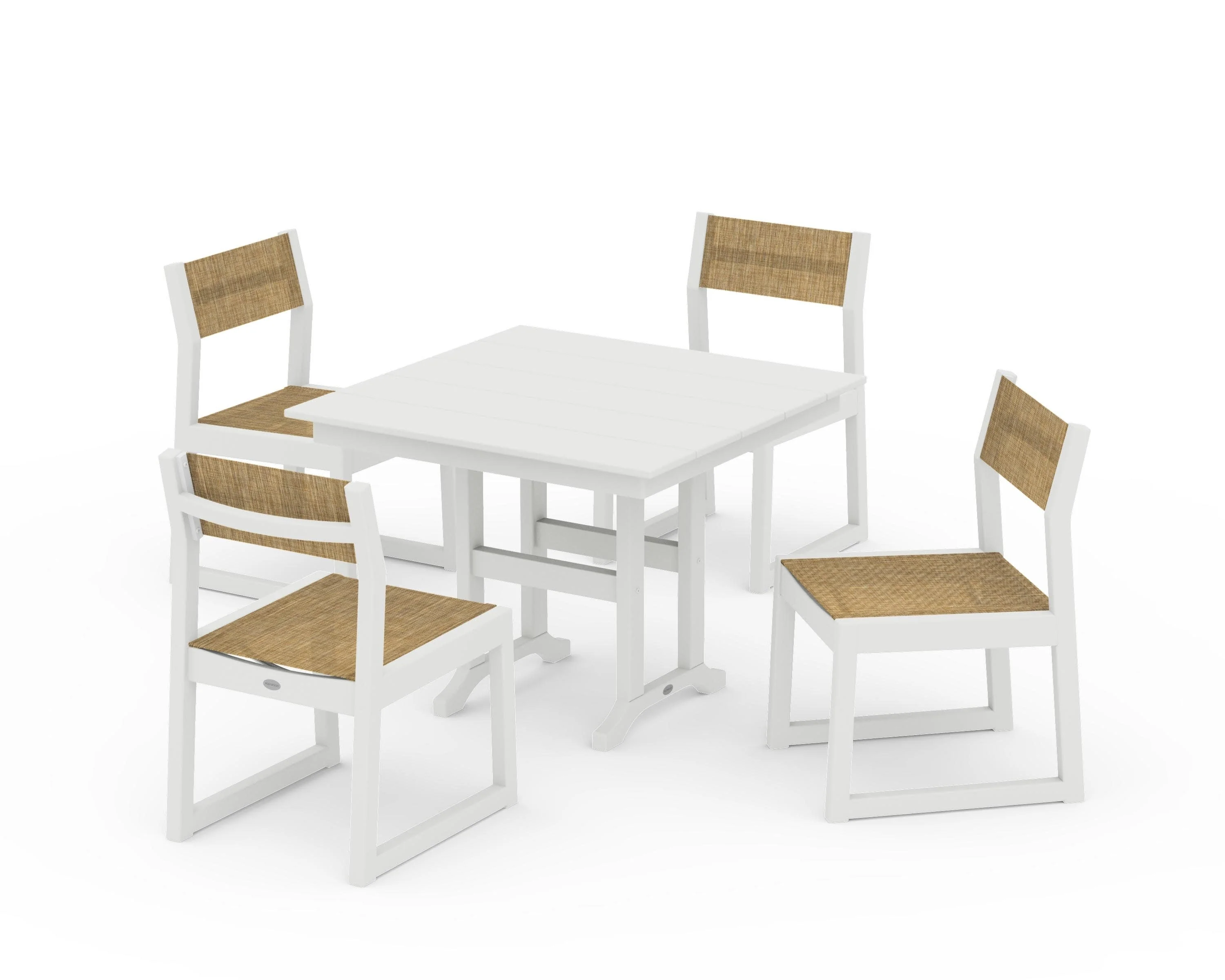 EDGE Sling Side Chair 5-Piece Farmhouse Dining Set - Image 37