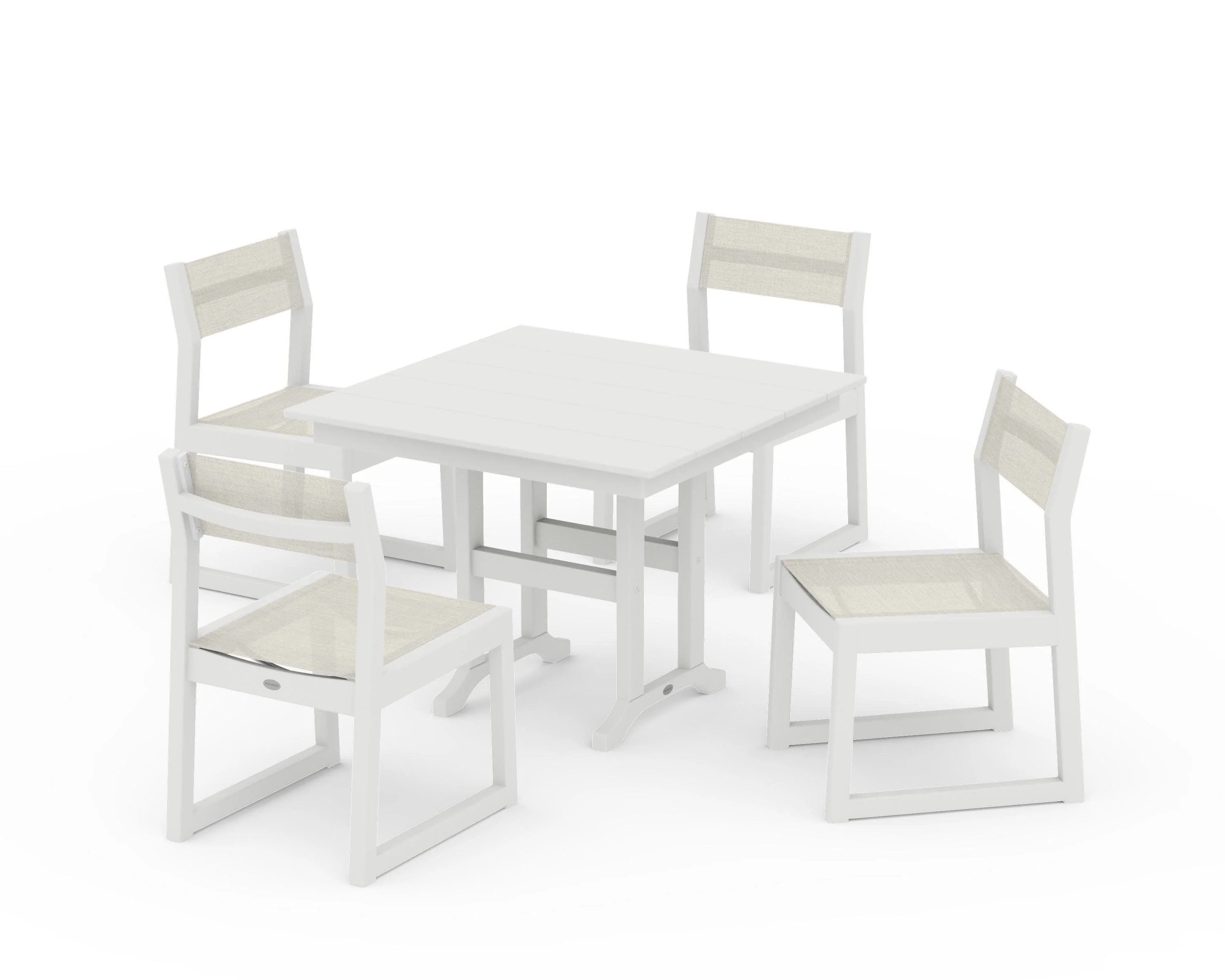 EDGE Sling Side Chair 5-Piece Farmhouse Dining Set - Image 38