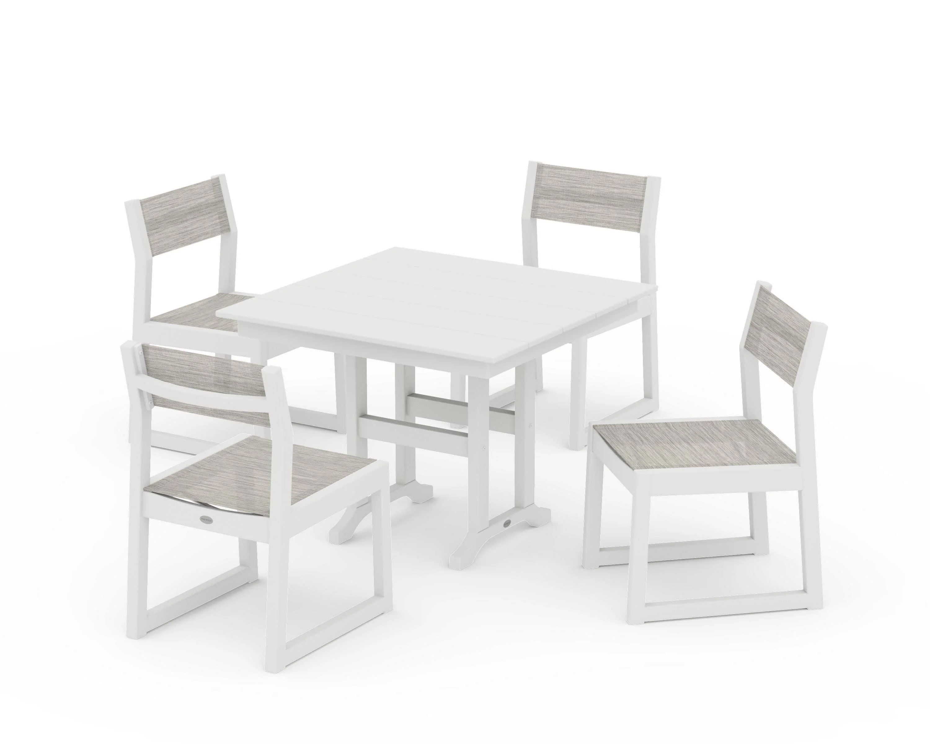 EDGE Sling Side Chair 5-Piece Farmhouse Dining Set - Image 39