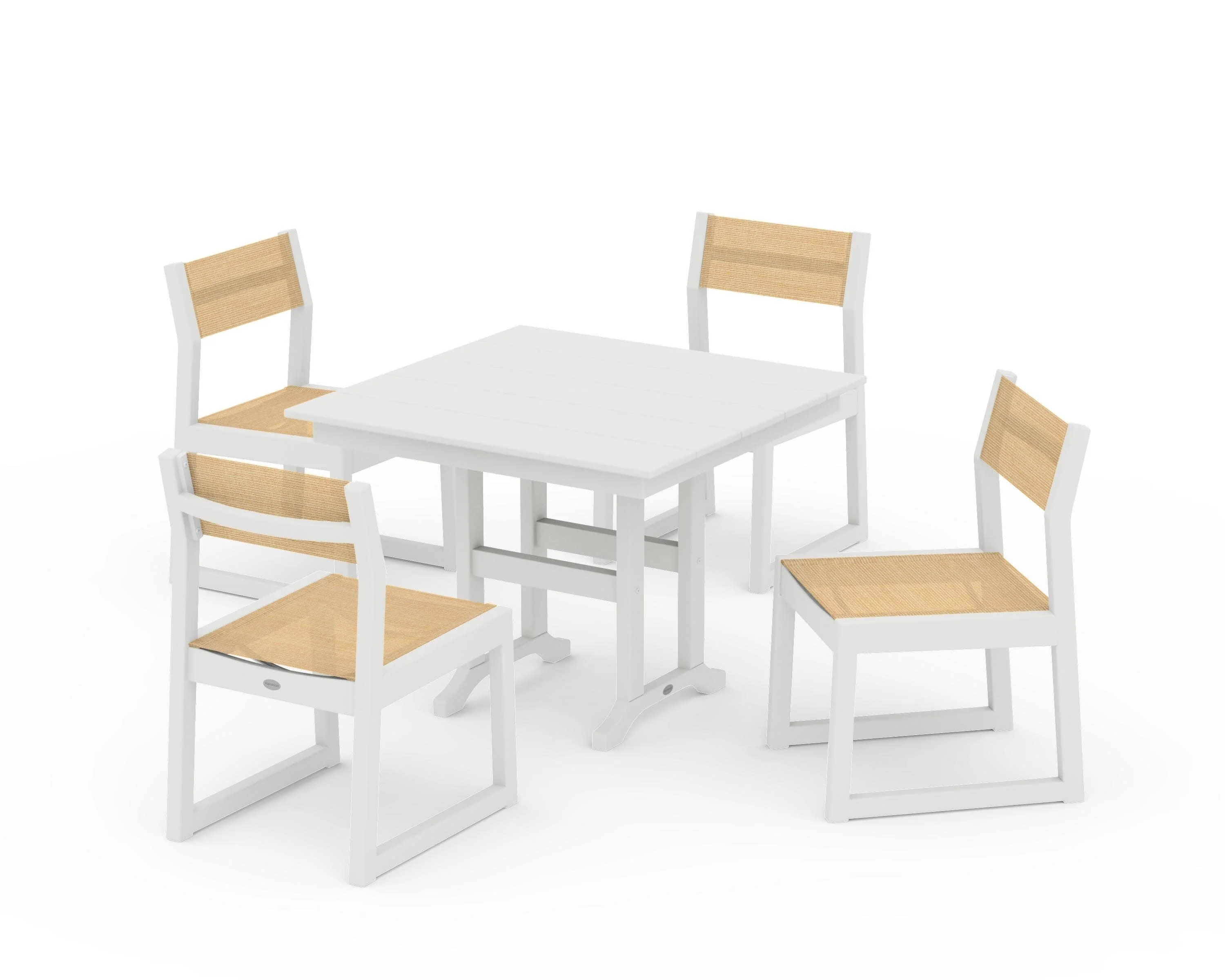 EDGE Sling Side Chair 5-Piece Farmhouse Dining Set - Image 42