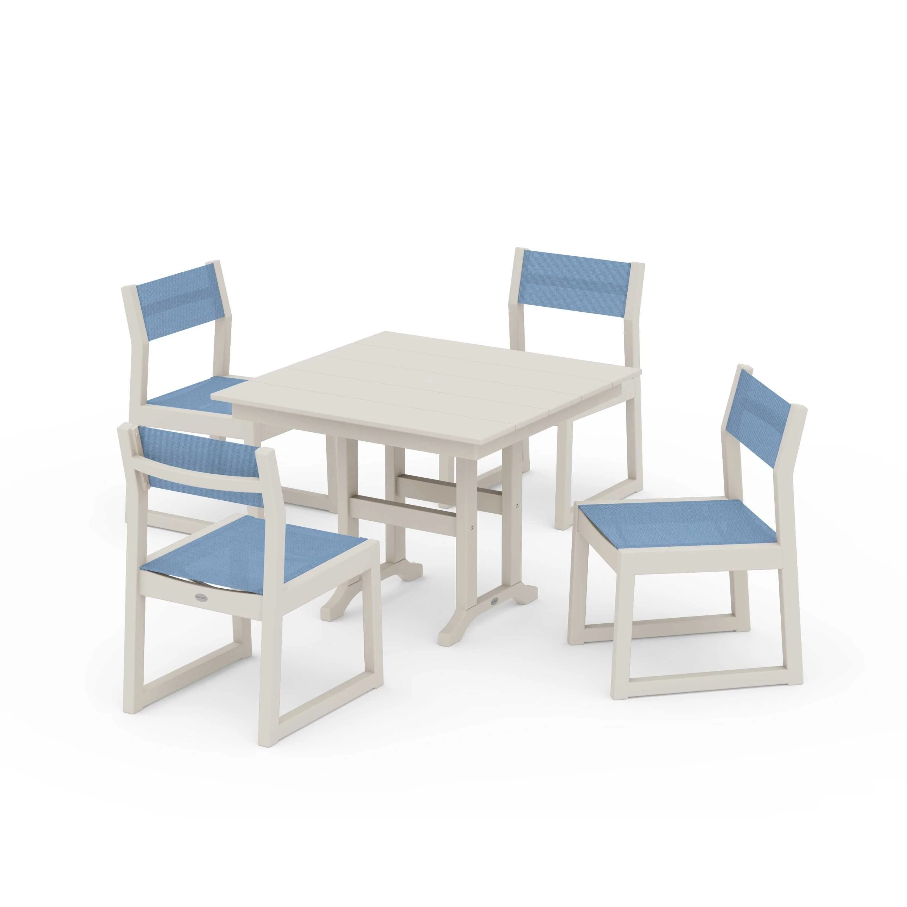 EDGE Sling Side Chair 5-Piece Farmhouse Dining Set - Image 47