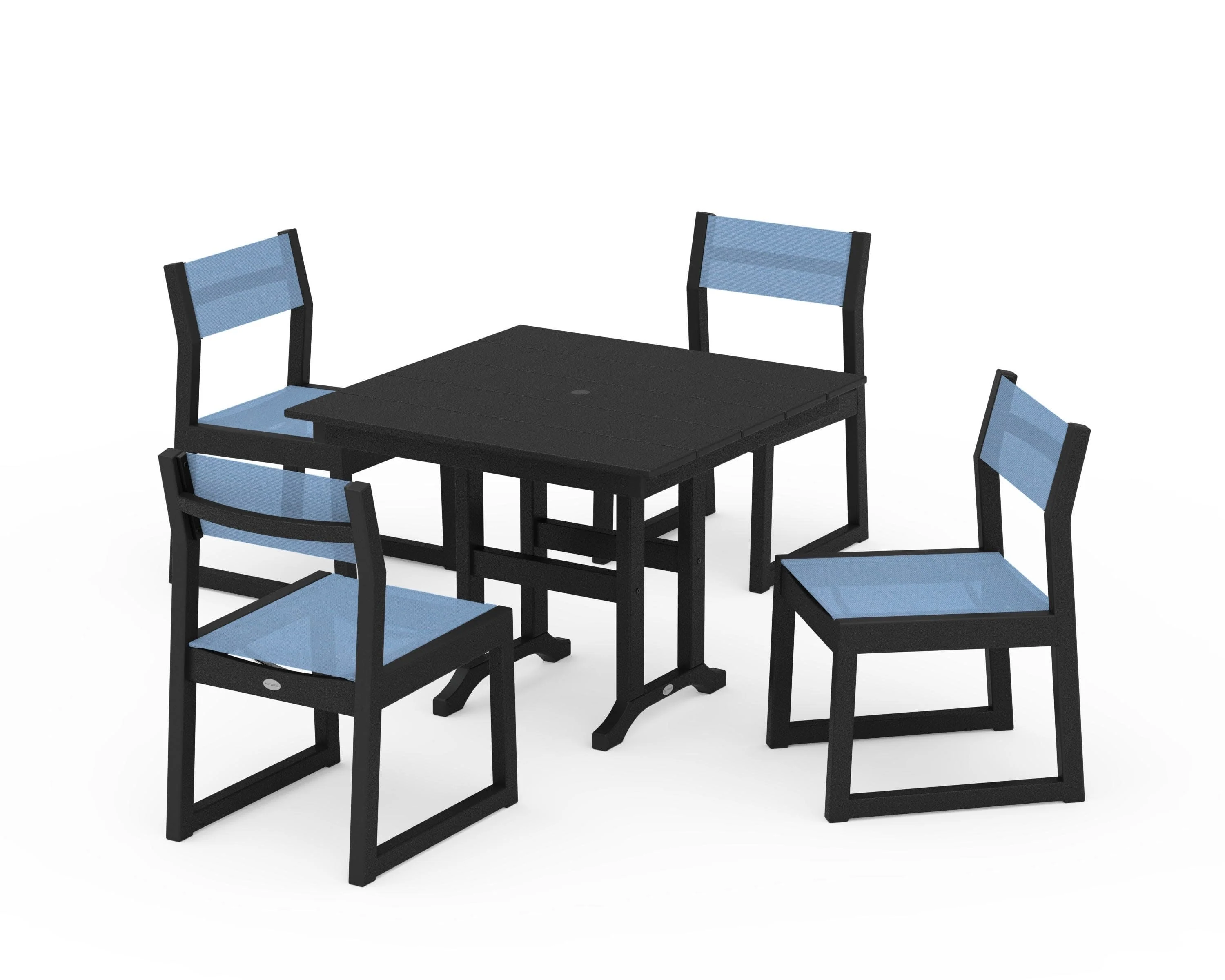 EDGE Sling Side Chair 5-Piece Farmhouse Dining Set - Image 5