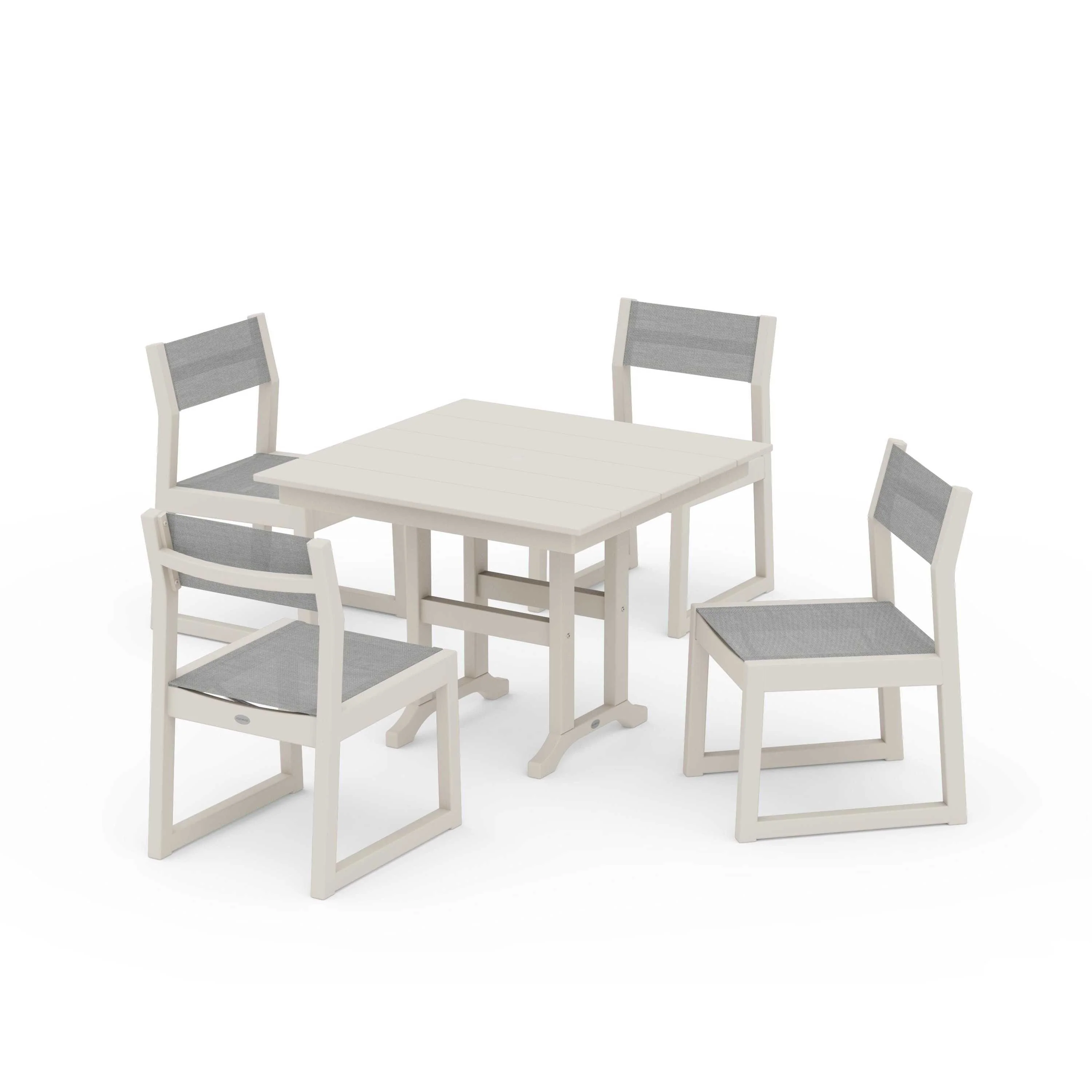EDGE Sling Side Chair 5-Piece Farmhouse Dining Set - Image 52