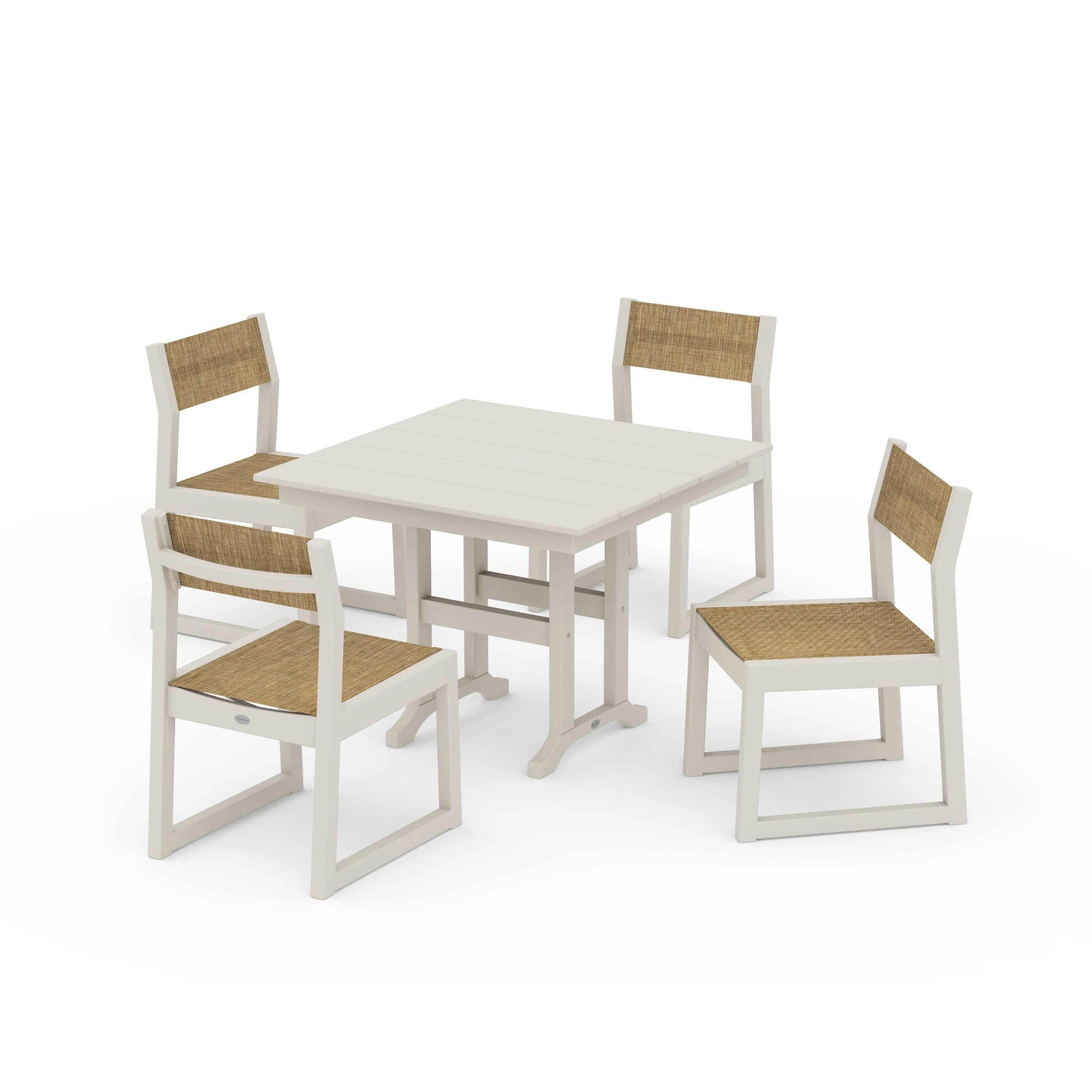 EDGE Sling Side Chair 5-Piece Farmhouse Dining Set - Image 63