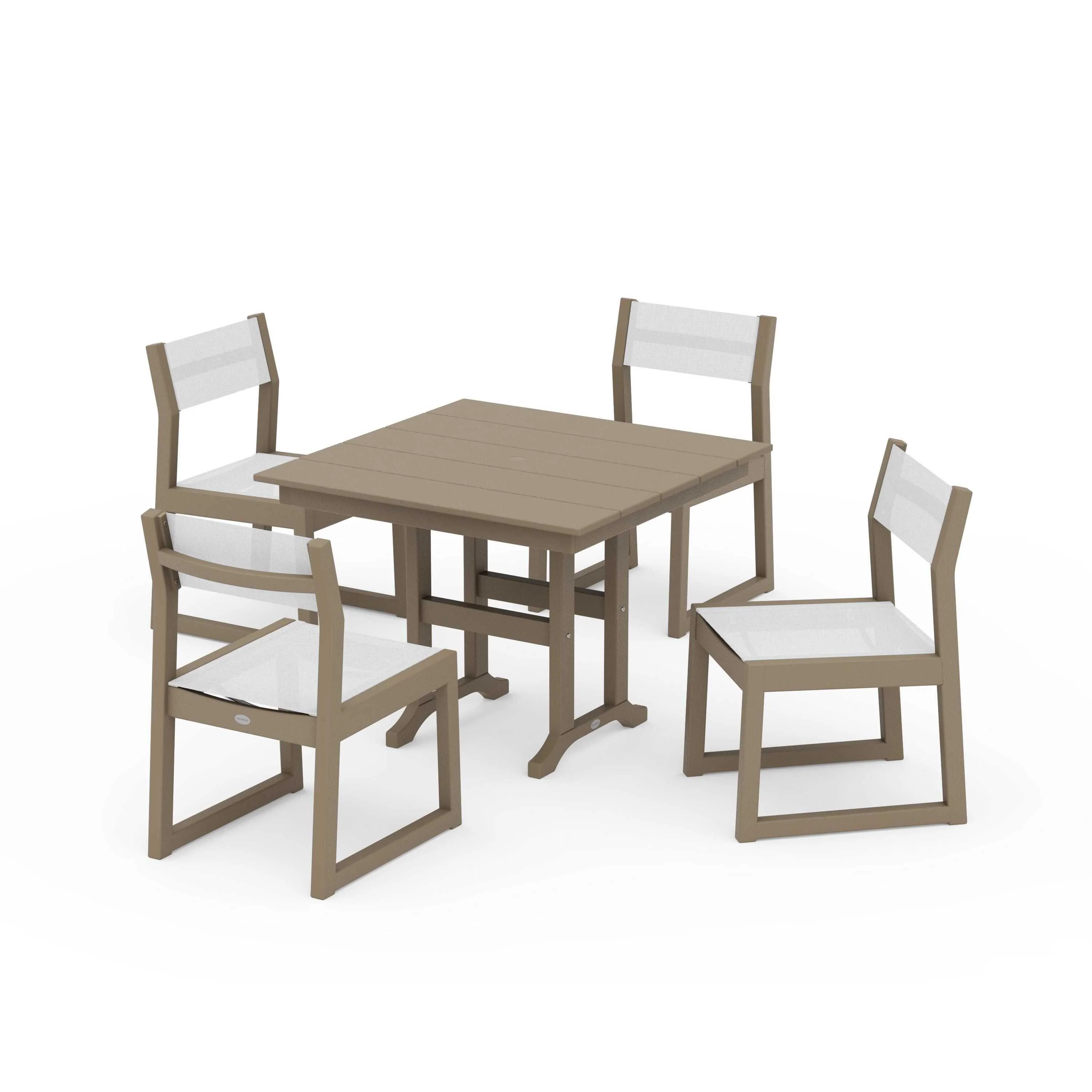 EDGE Sling Side Chair 5-Piece Farmhouse Dining Set - Image 65