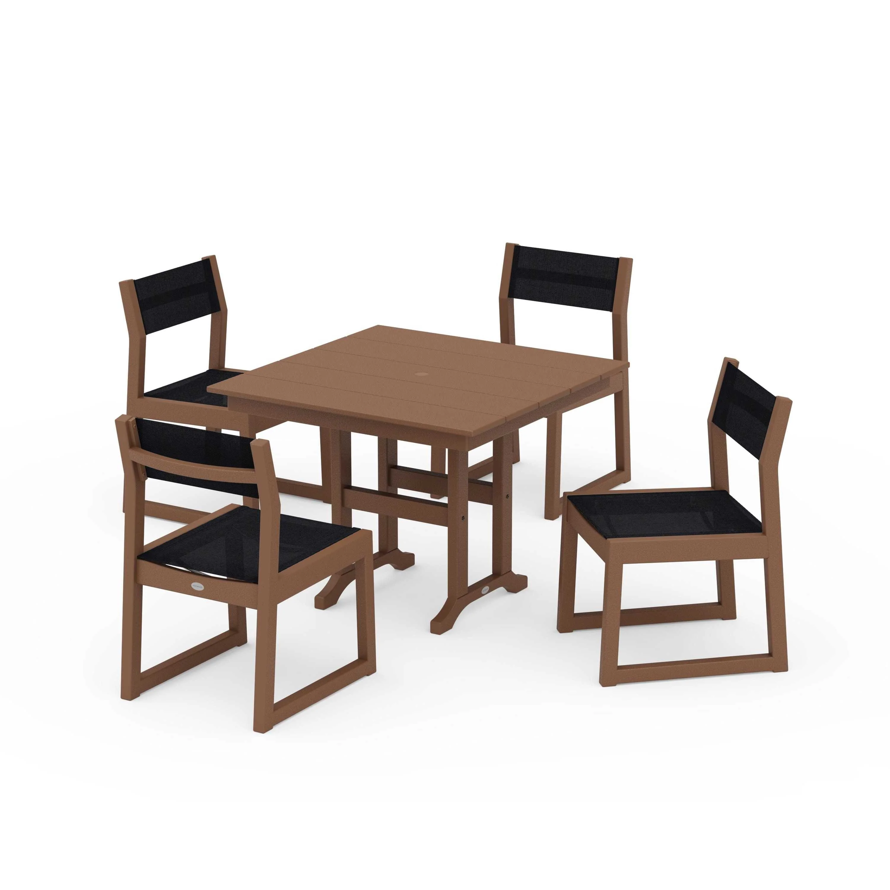 EDGE Sling Side Chair 5-Piece Farmhouse Dining Set - Image 67