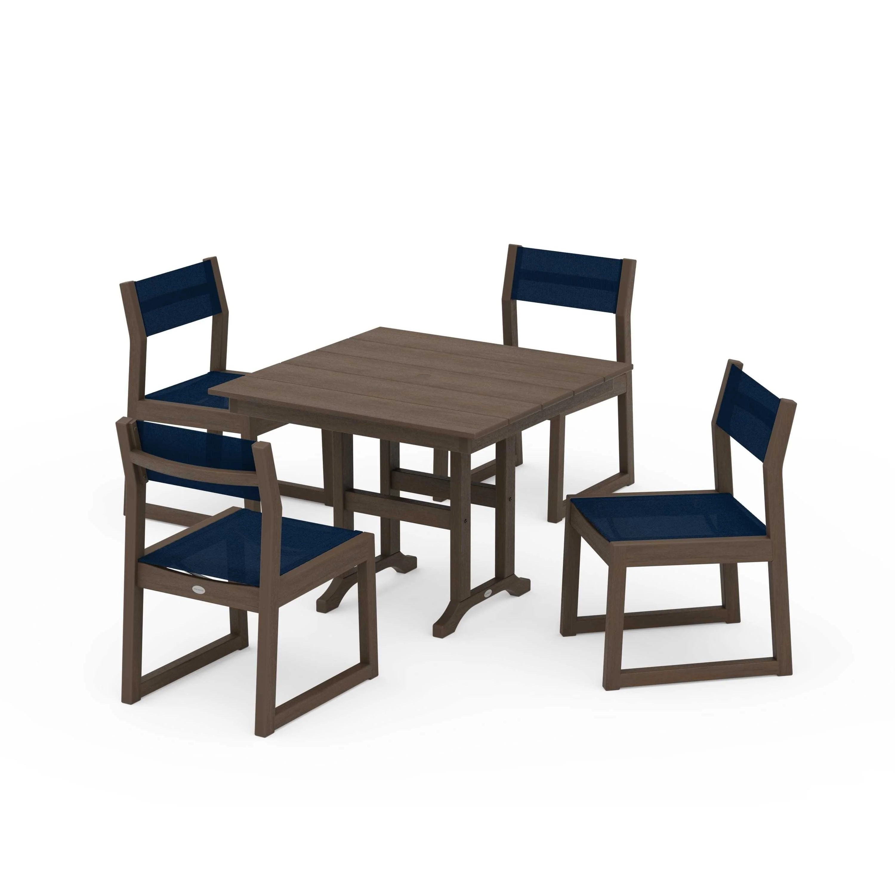 EDGE Sling Side Chair 5-Piece Farmhouse Dining Set - Image 75