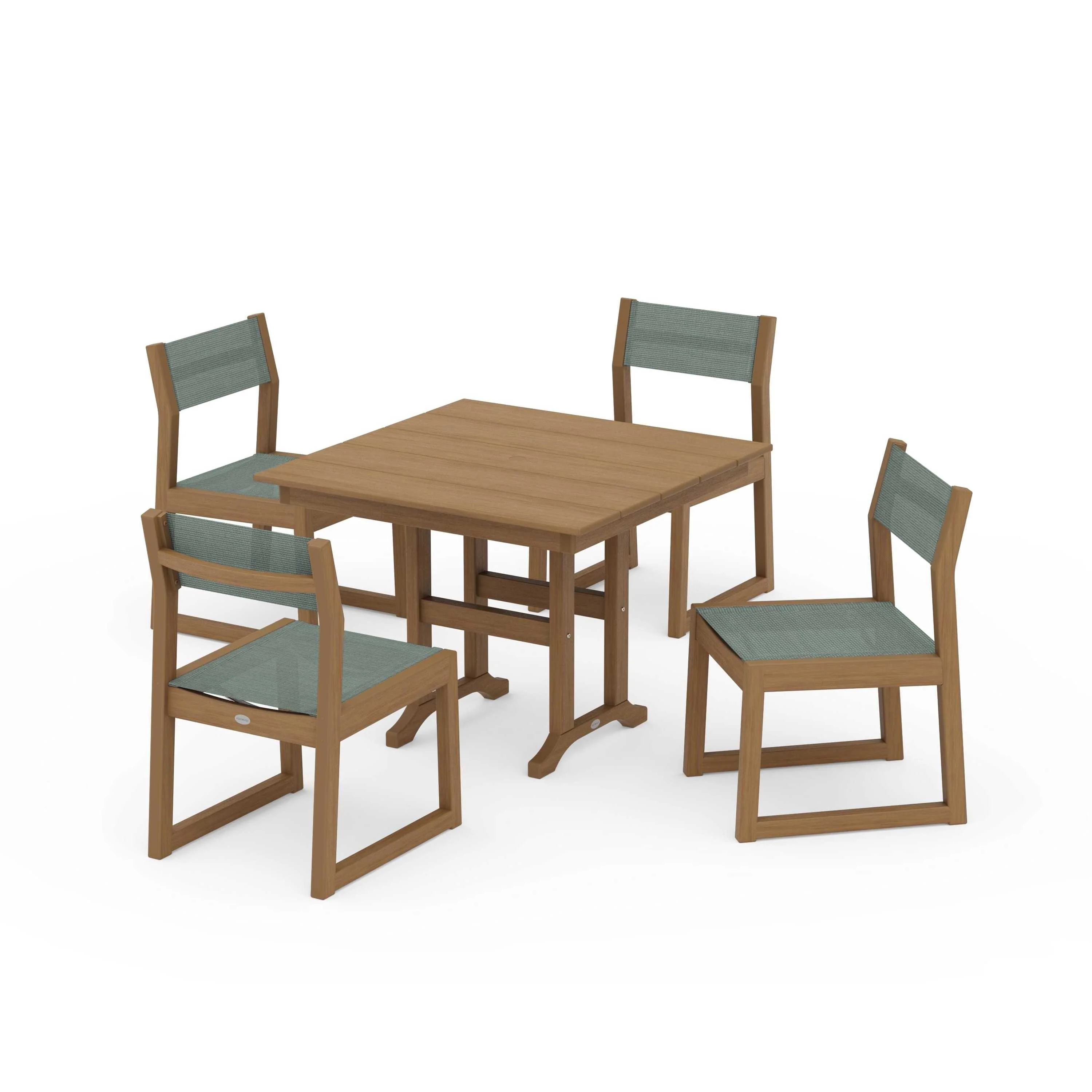 EDGE Sling Side Chair 5-Piece Farmhouse Dining Set - Image 80