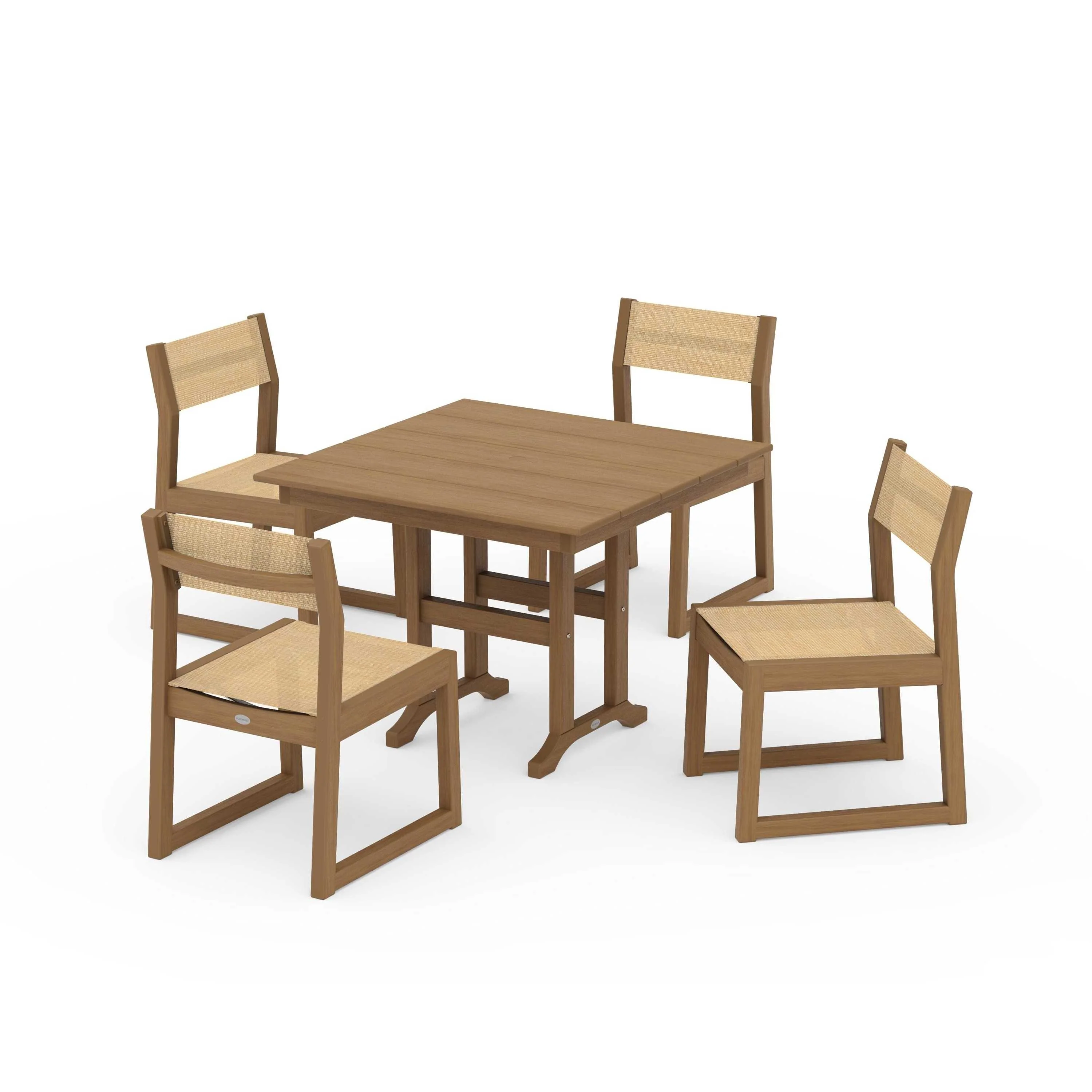 EDGE Sling Side Chair 5-Piece Farmhouse Dining Set - Image 83