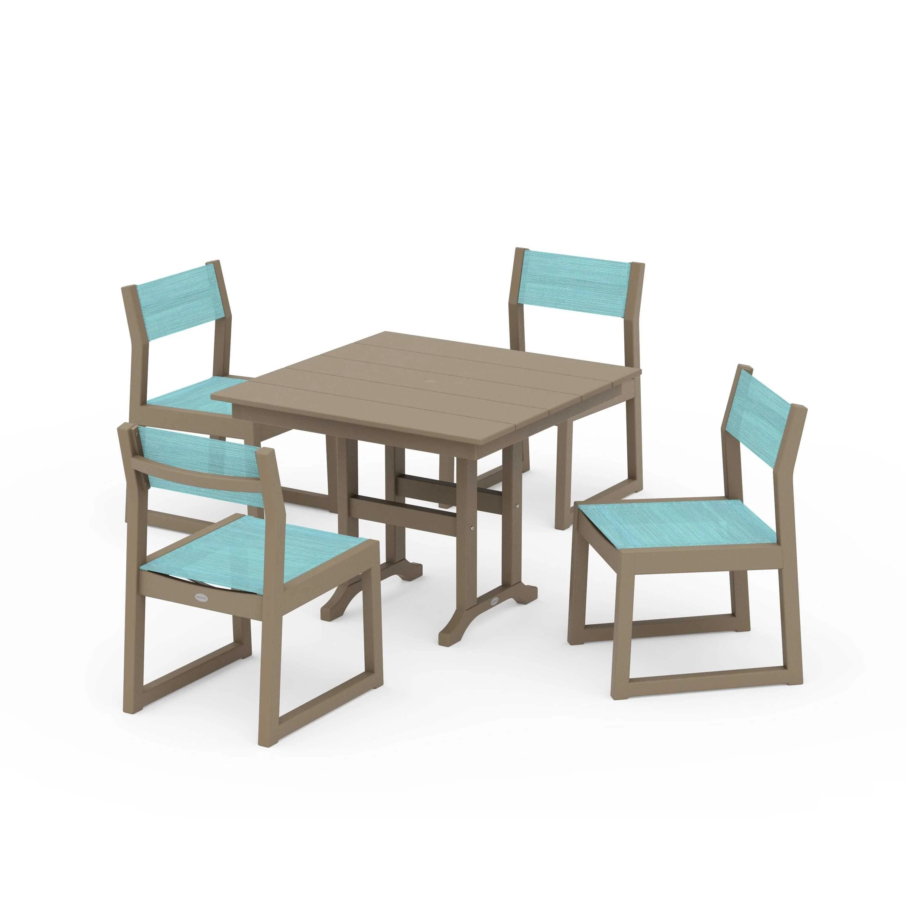 EDGE Sling Side Chair 5-Piece Farmhouse Dining Set - Image 85