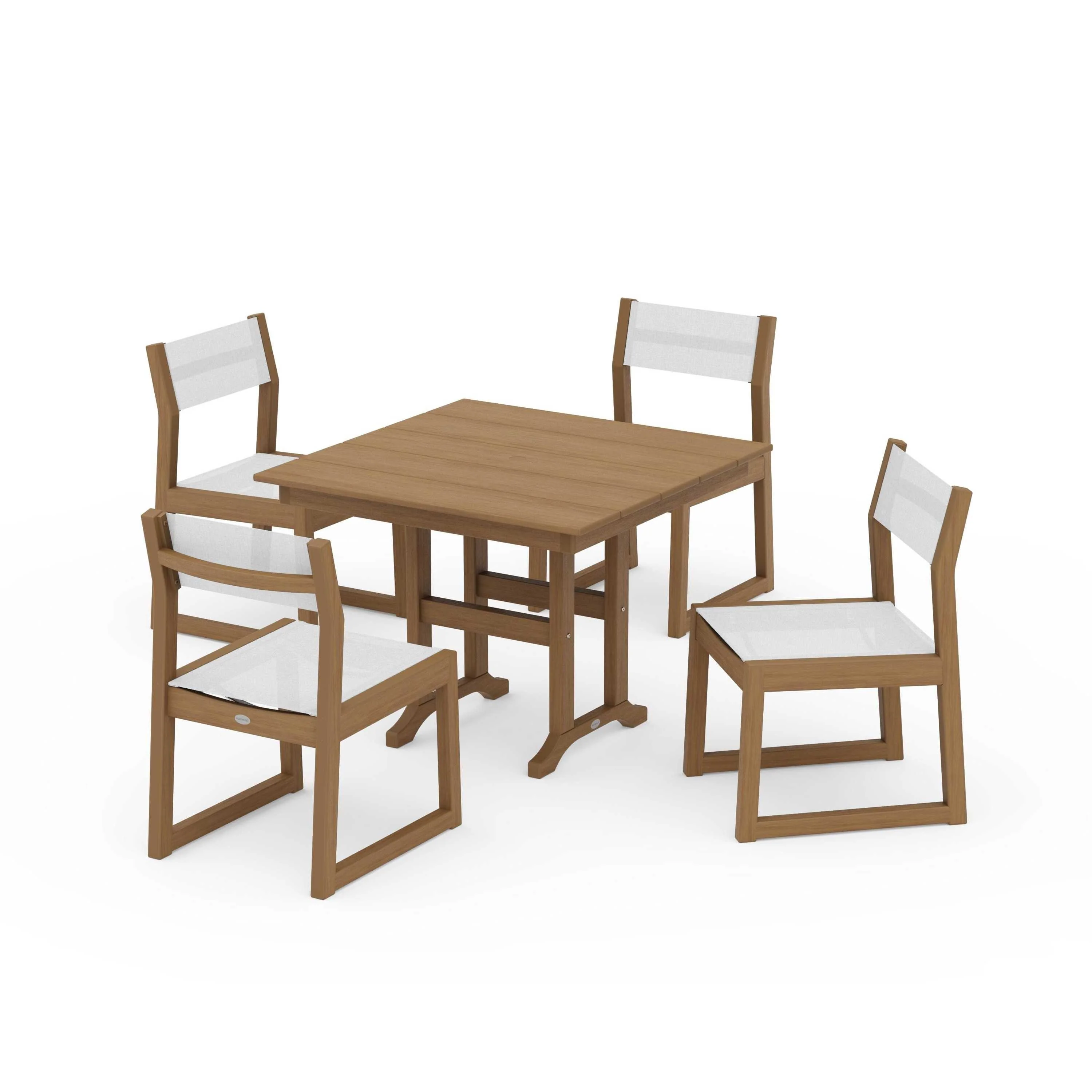 EDGE Sling Side Chair 5-Piece Farmhouse Dining Set - Image 89