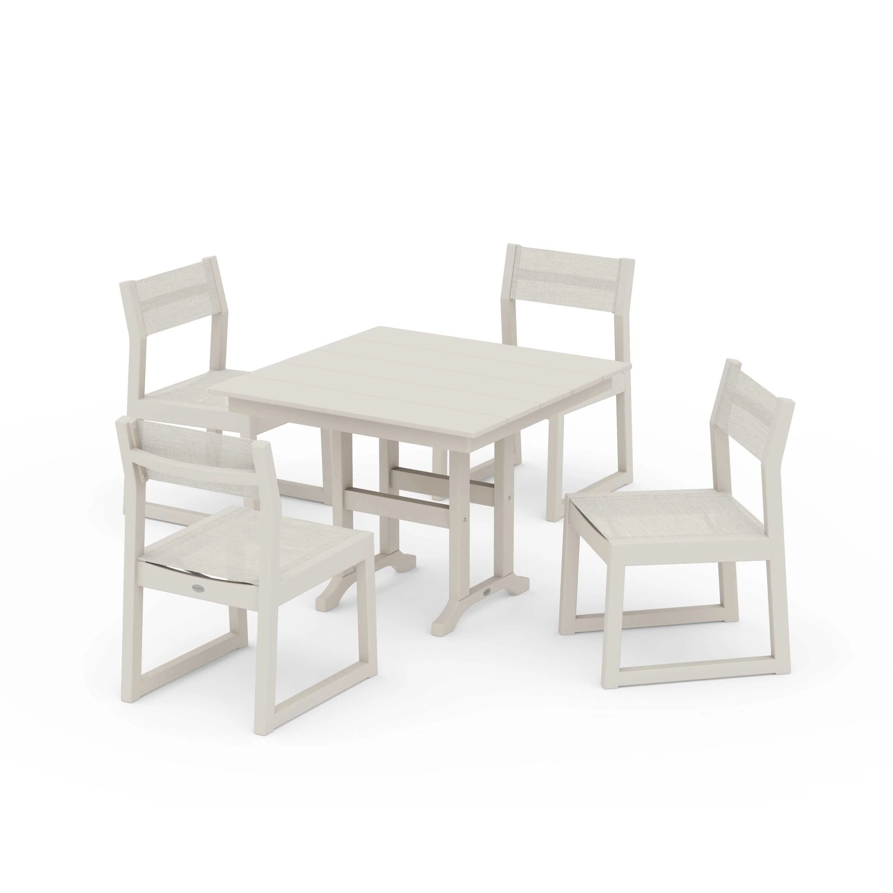 EDGE Sling Side Chair 5-Piece Farmhouse Dining Set - Image 90