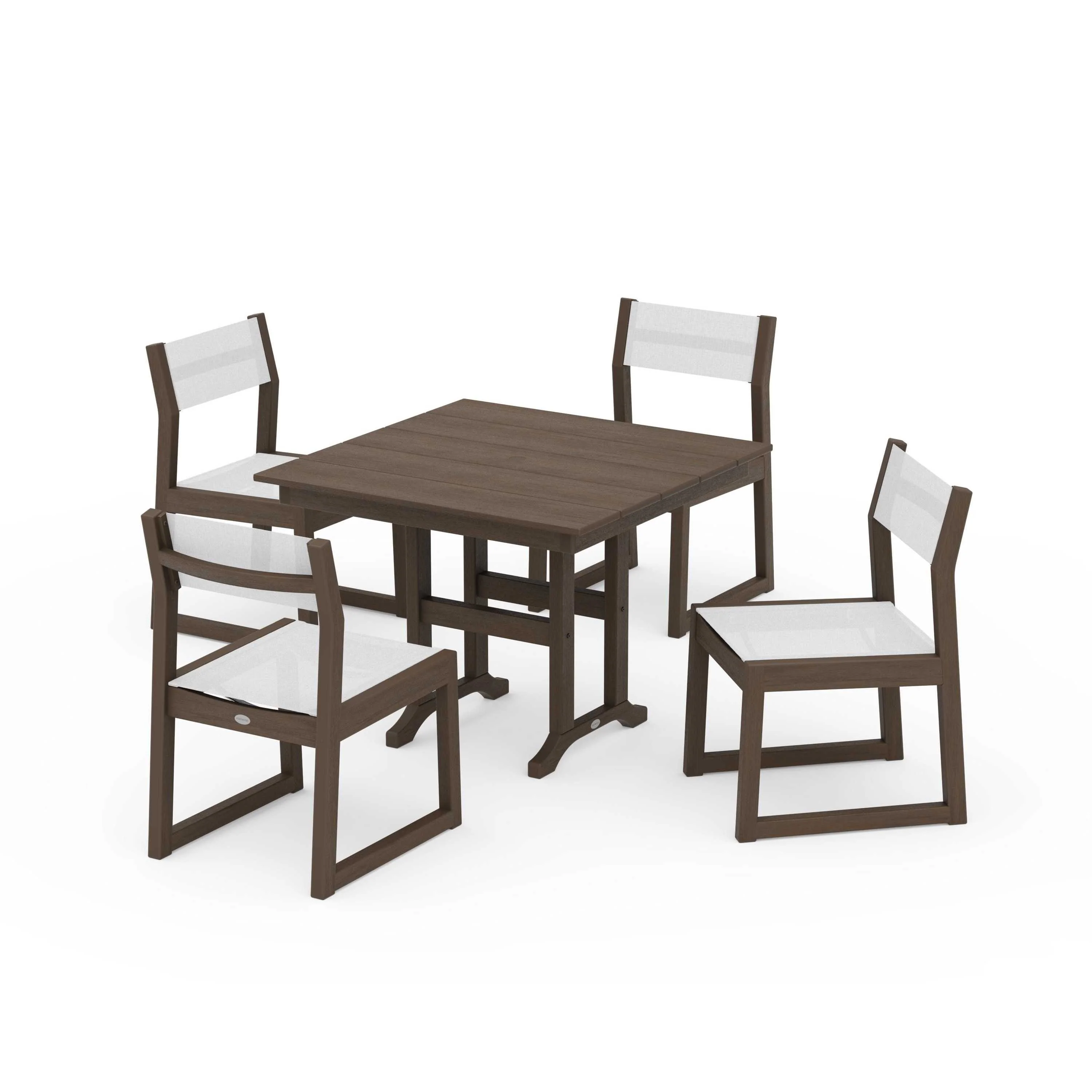 EDGE Sling Side Chair 5-Piece Farmhouse Dining Set - Image 96