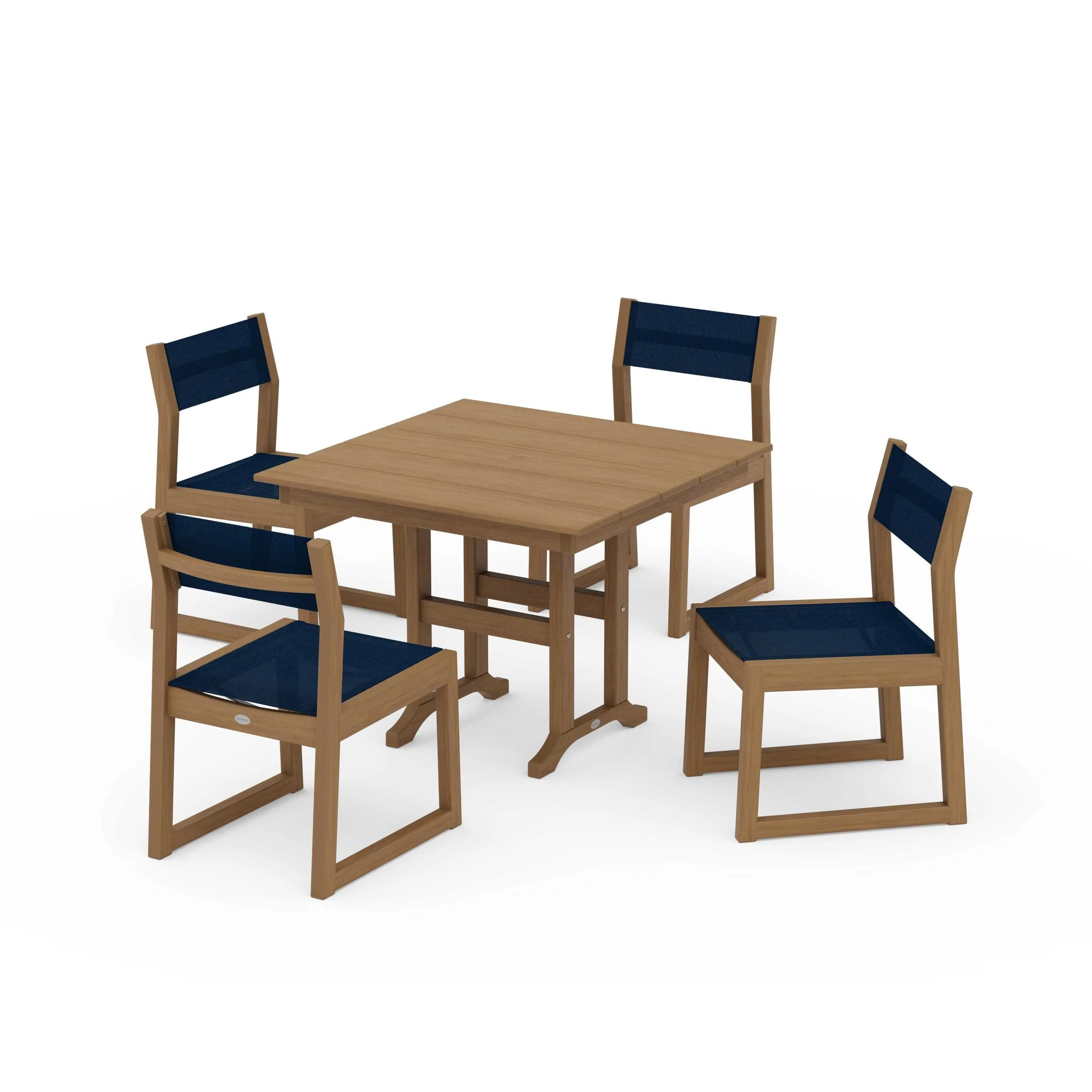 EDGE Sling Side Chair 5-Piece Farmhouse Dining Set - Image 97