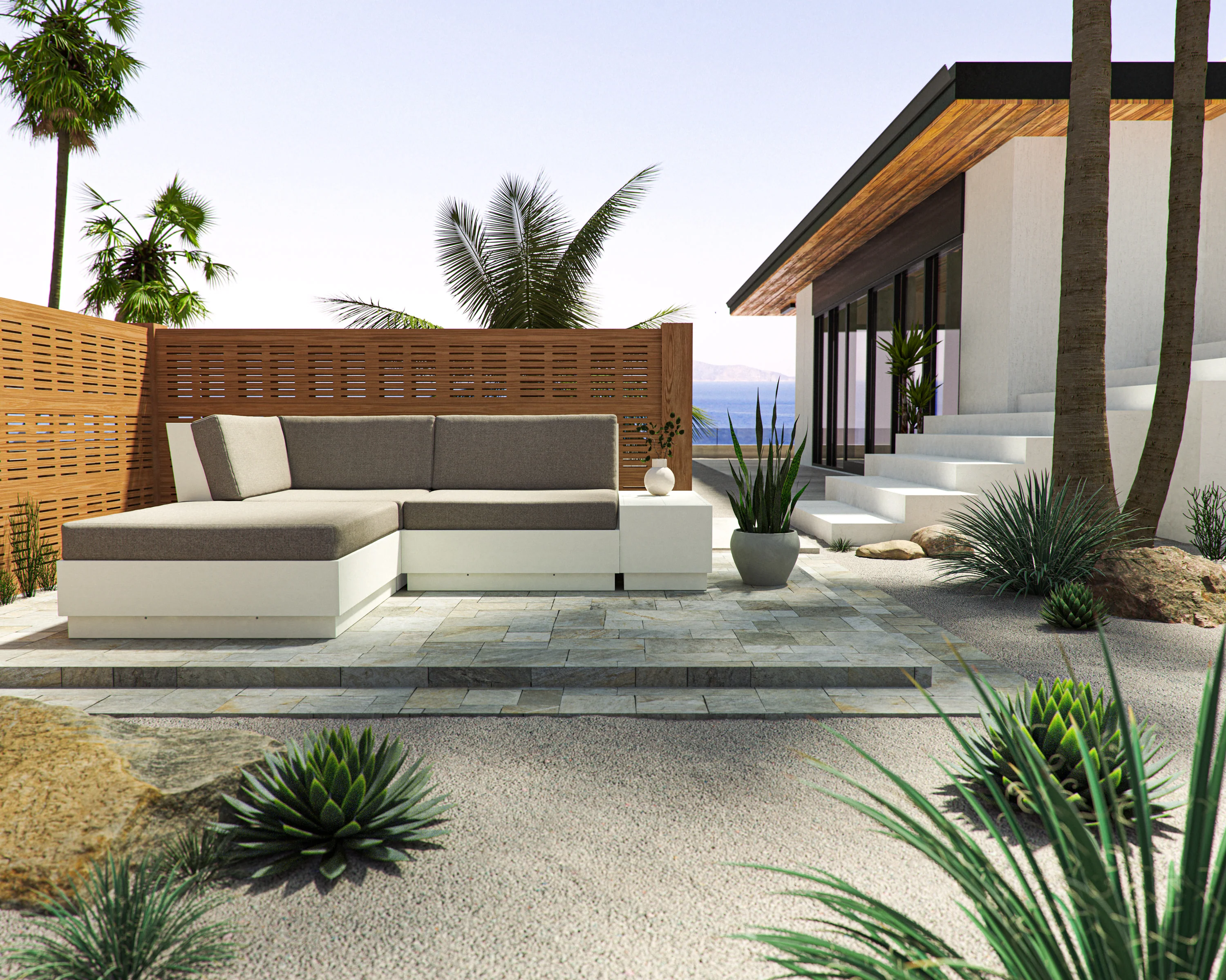 Elevate Loveseat Sectional with Chaise - Image 3