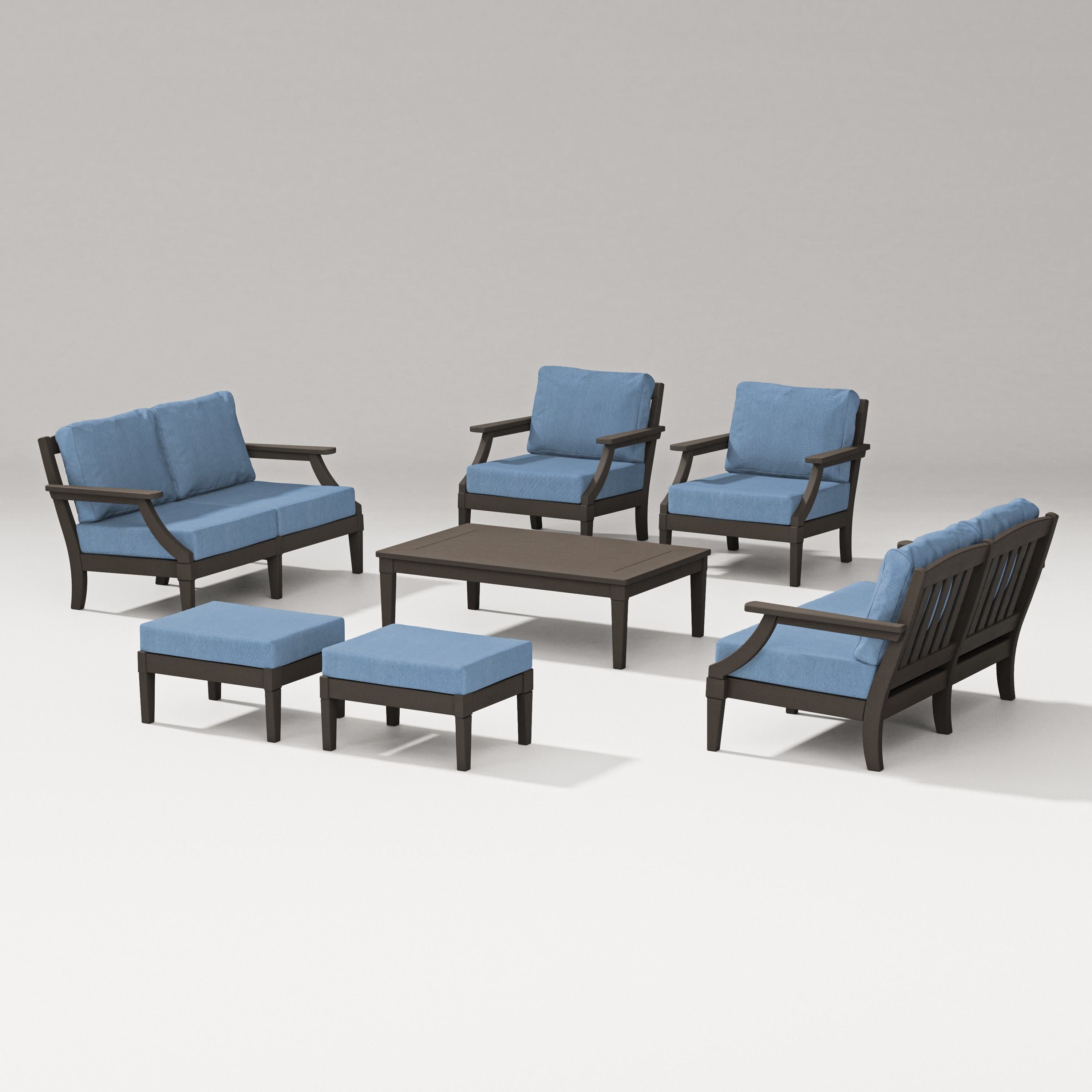 Estate 7-Piece Lounge Loveseat Set - Image 67