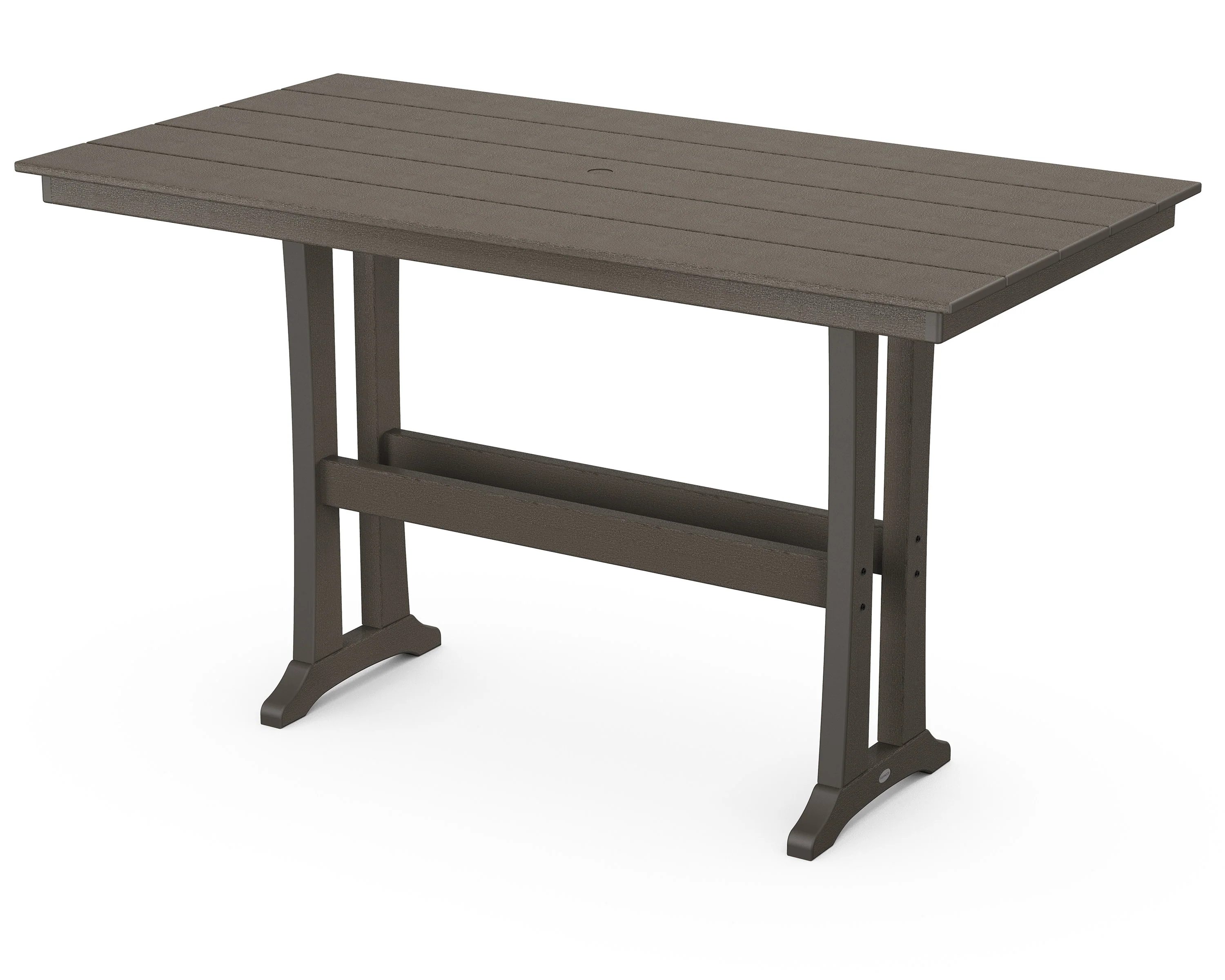 Farmhouse Trestle 37" x 72" Bar Table - Image 10