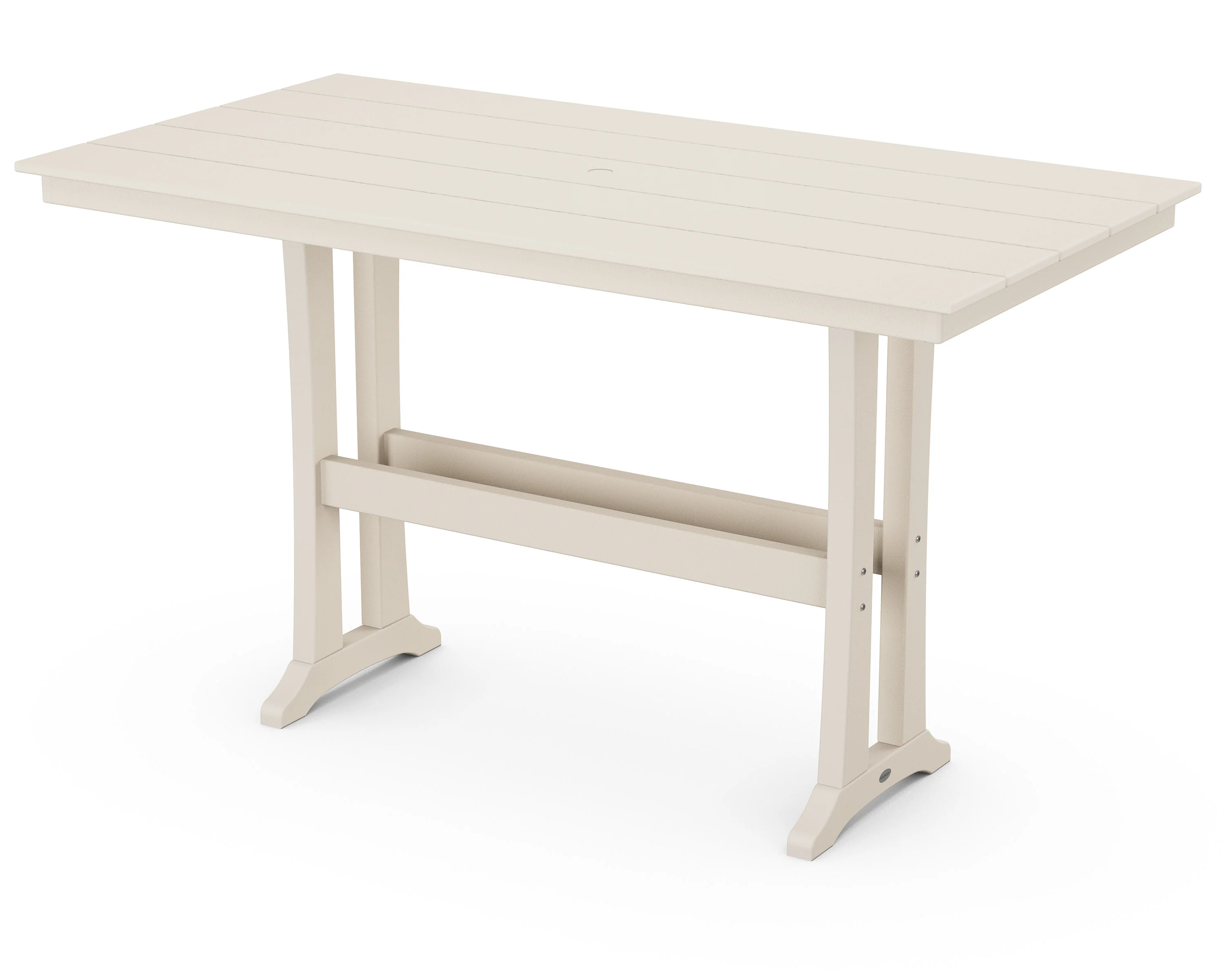 Farmhouse Trestle 37" x 72" Bar Table - Image 4